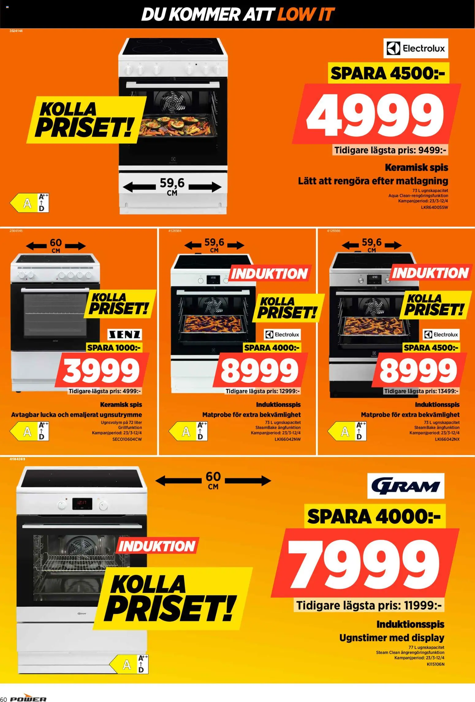 Power reklamblad aktuell från 30.03.2026 | Sida: 60 | Produkter: Spis