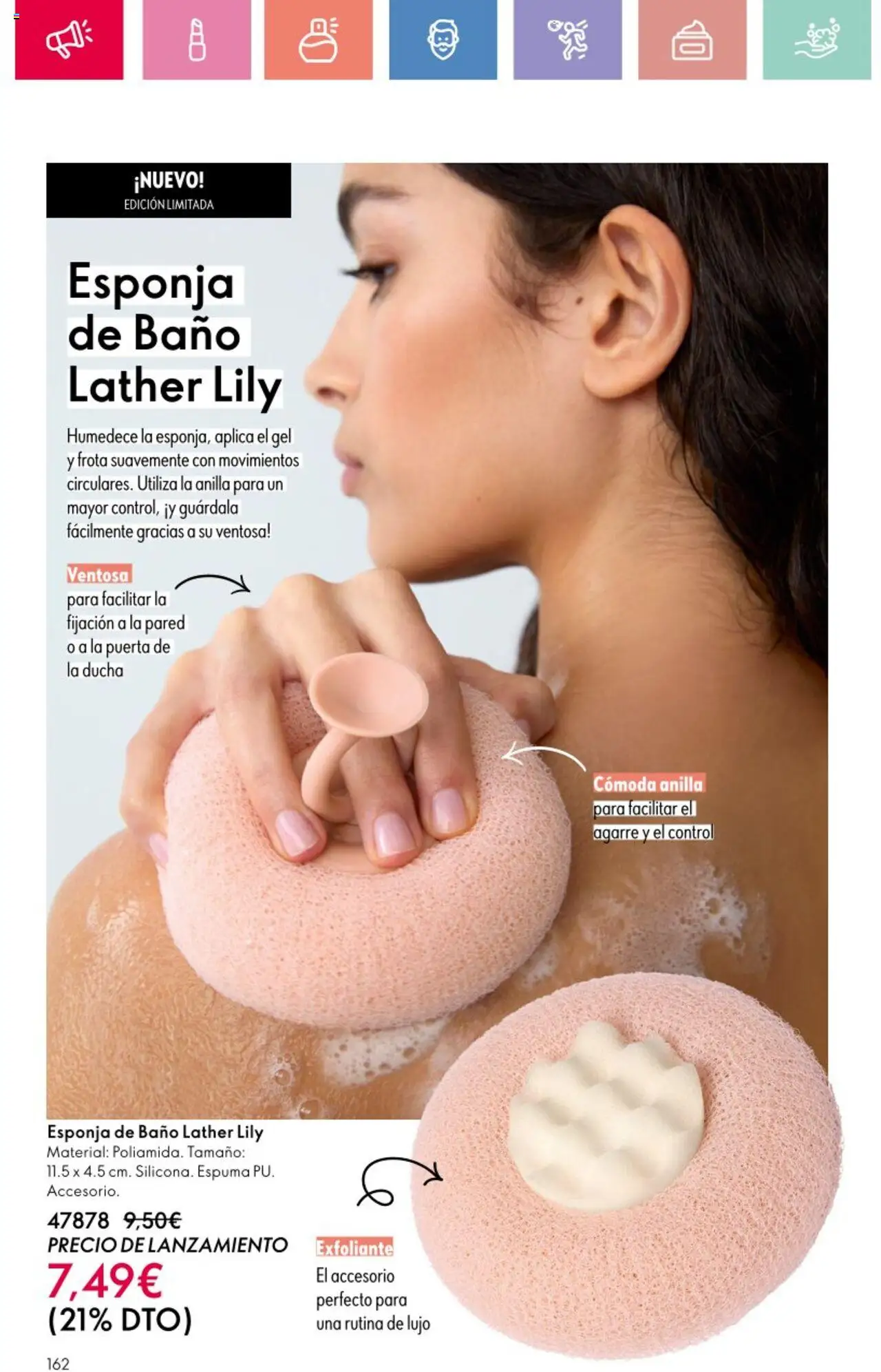 Oriflame - Catálogo Campaña 9 │ válido desde el 22.06.2025 | Página: 162 | Productos: Esponja, Γαύρος, Baño, Ducha