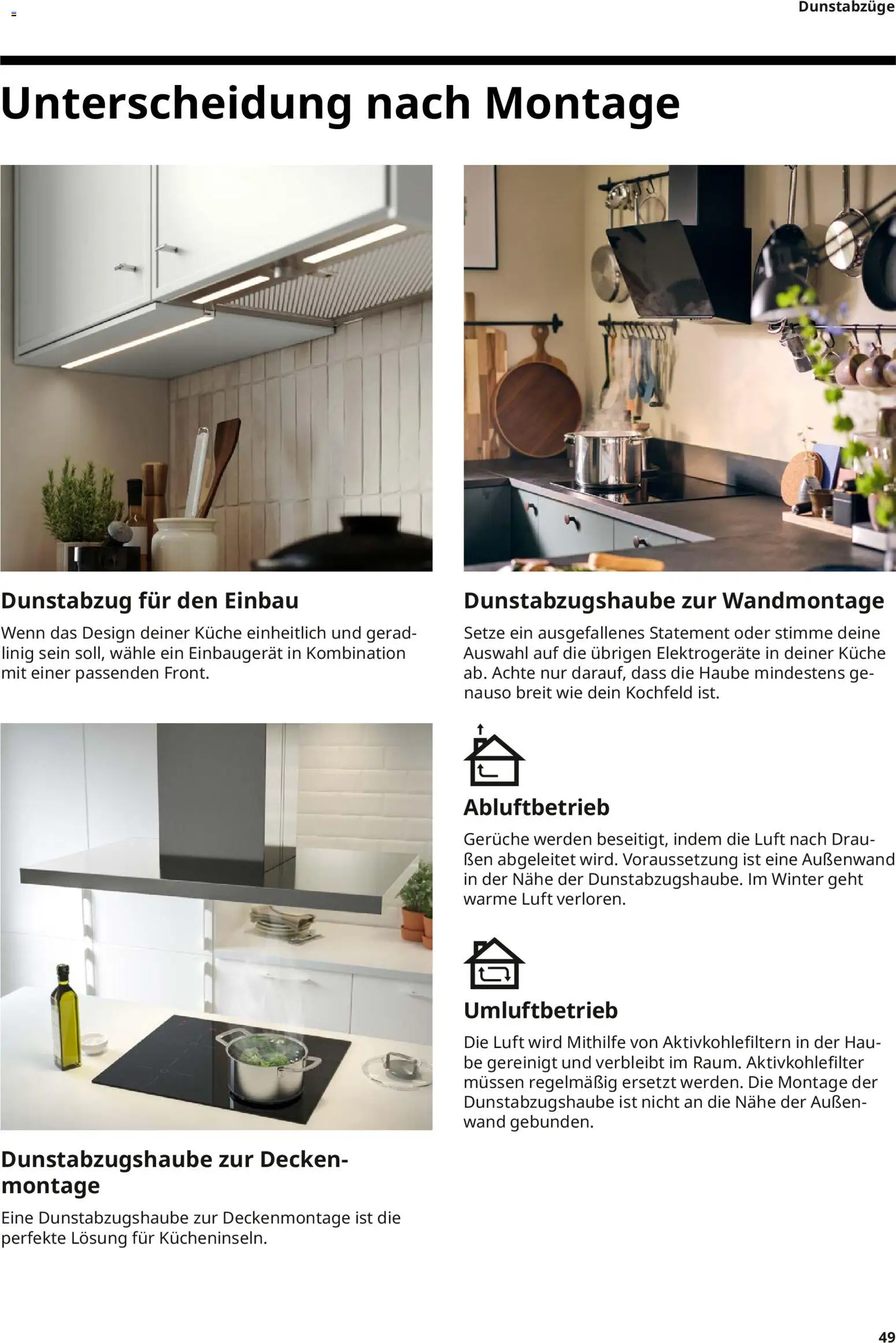 Ikea Elektrogeräte – gültig ab 10.04.2026 | Seite: 49 | Produkte: Küche, Kochfeld, Dunstabzug