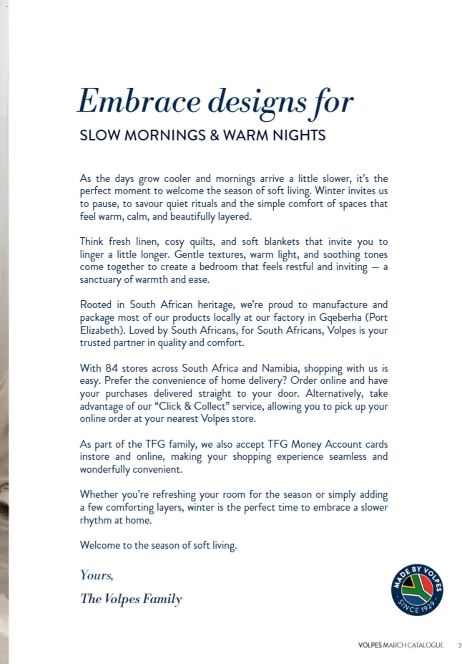 New Volpes catalogue – valid from 01.03.2026 | Page: 3 | Products: Blankets, Cooler