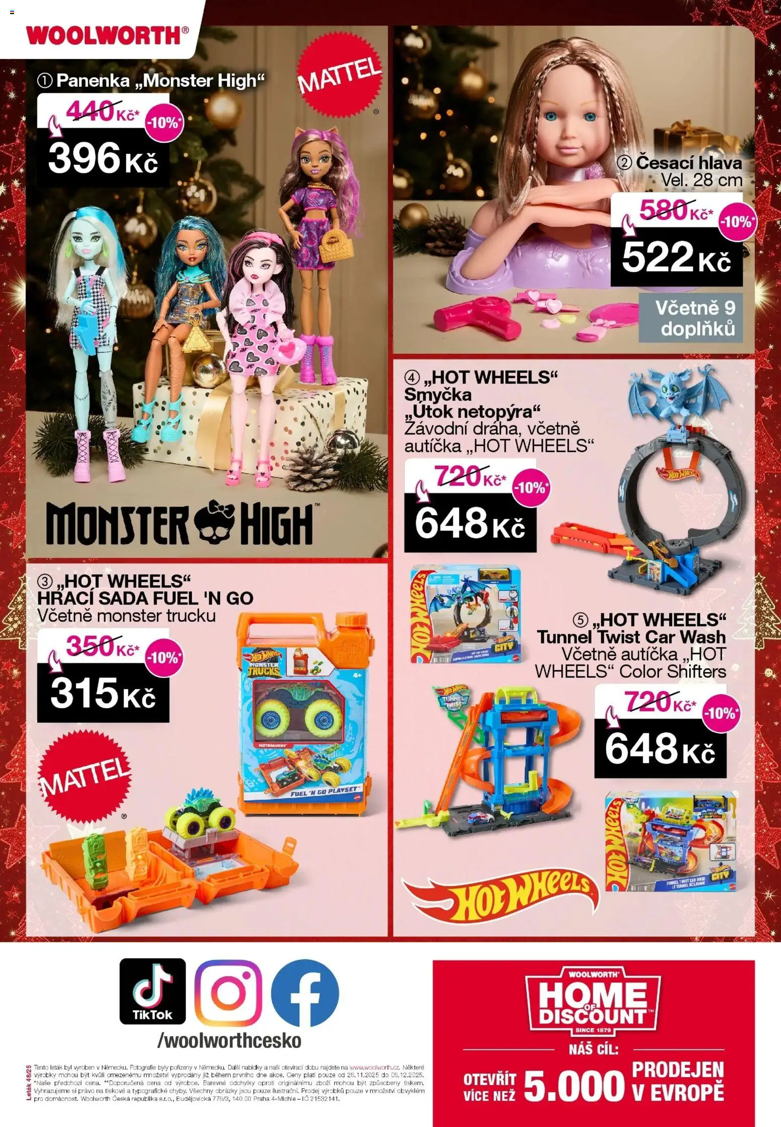 Woolworth leták od 28.11.2025 | Strana: 16 | Produkty: Česací hlava, Panenka, Monster, Hot Wheels