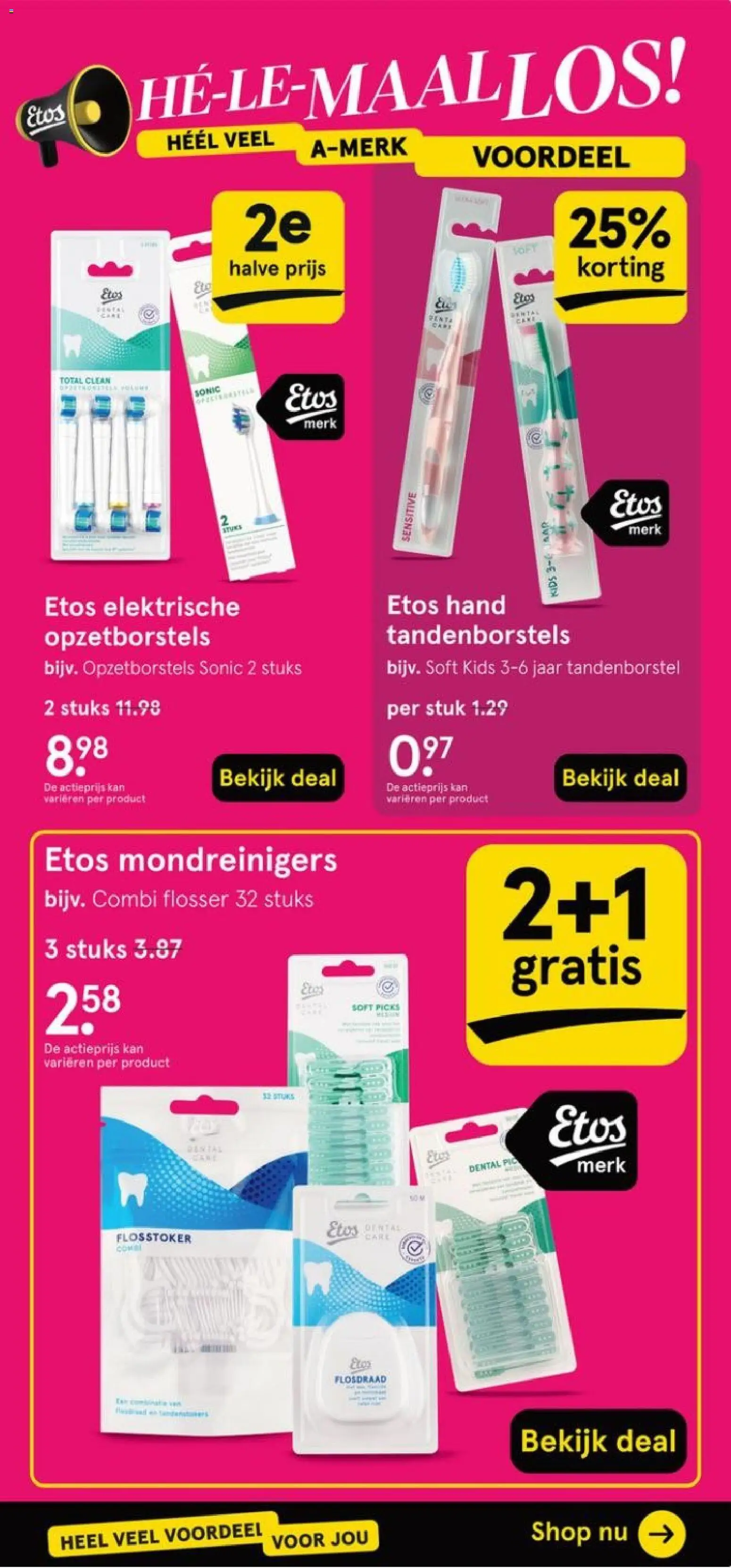 {H1} | Pagina: 49 | Producten: Tandenborstel, Kan, Flosdraad