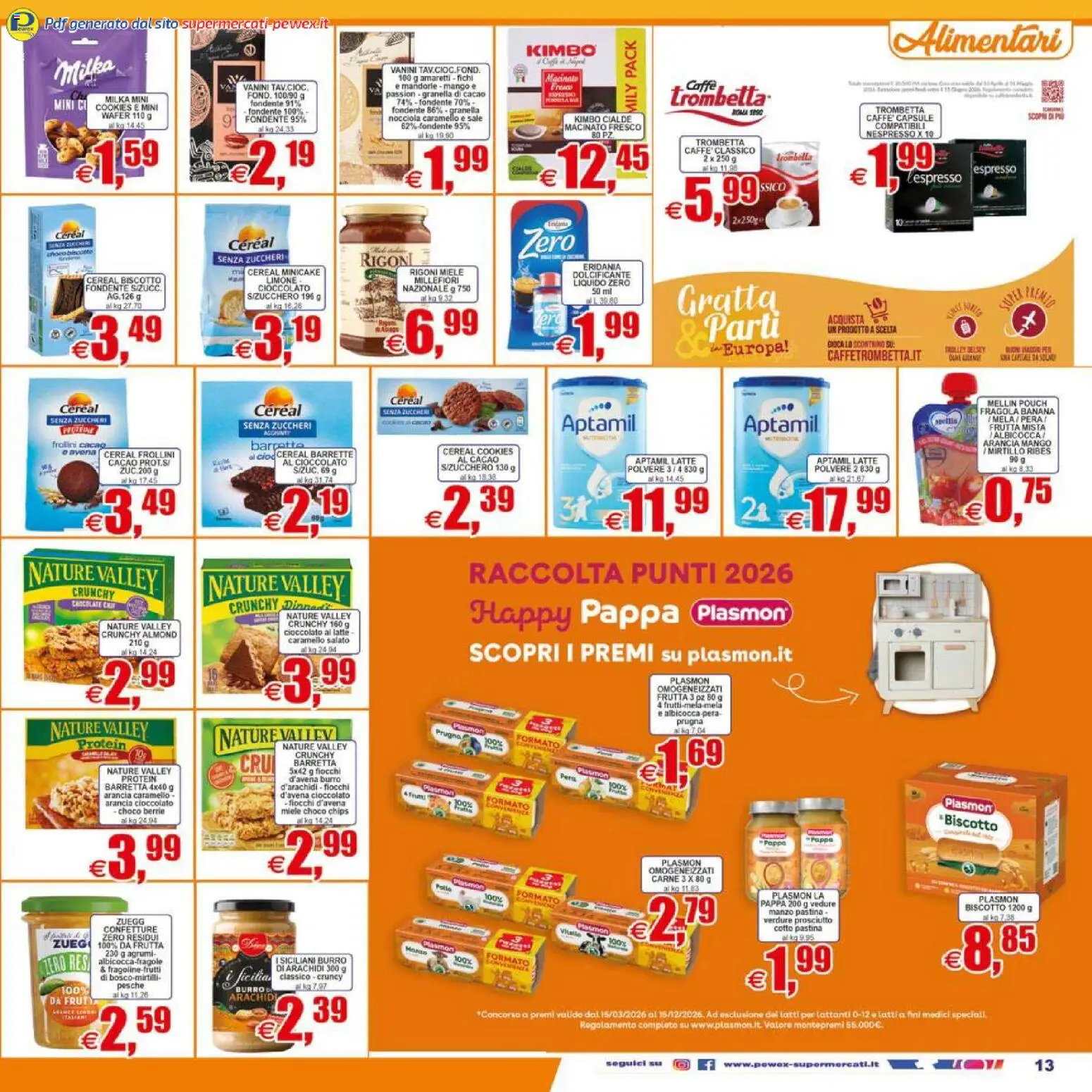 Volantino Pewex del 07.04.2026 | Pagina: 13 | Prodotti: Pollo, Frutta, Burro, Trolley