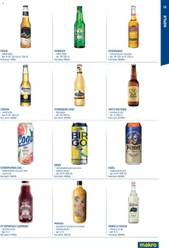 Makro leták - Letní sezona od 17.07.2025 | Strana: 15 | Produkty: Heineken, Staropramen, Strongbow, Kozel nealko
