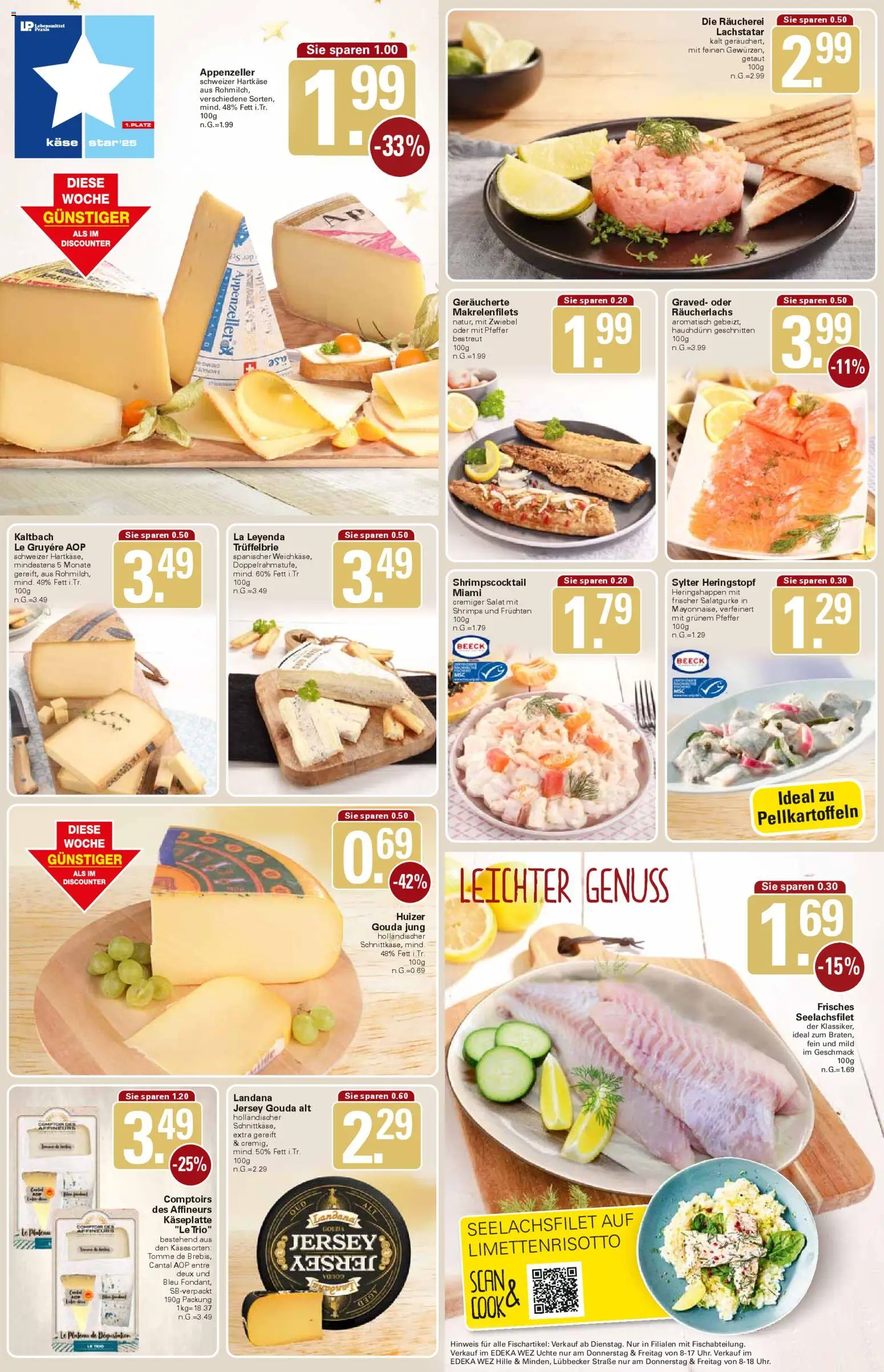 WEZ Prospekt – gültig ab 15.12.2025 | Seite: 3 | Produkte: Käse, Gouda, Räucherlachs, Pfeffer