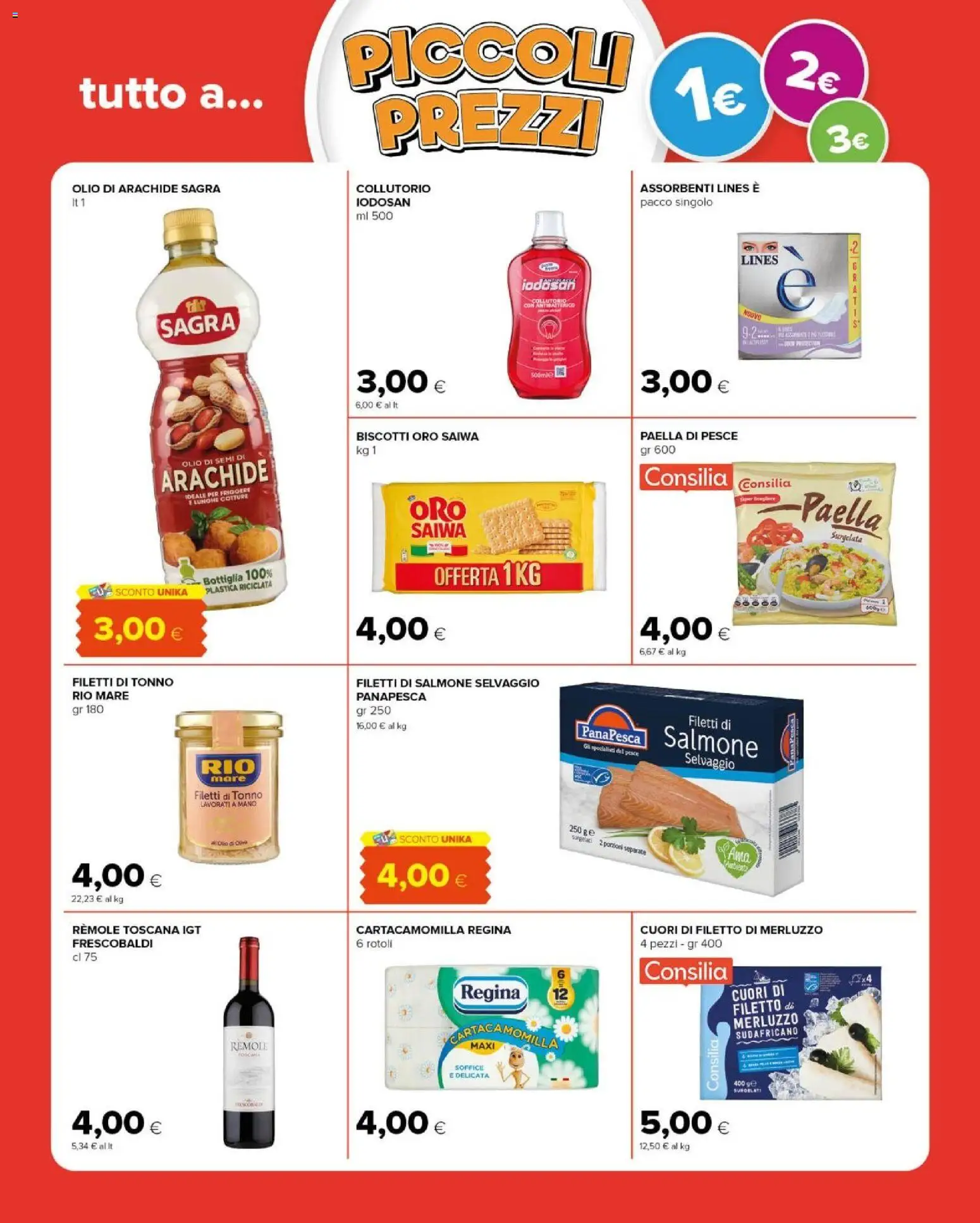 Volantino Tigre del 22.04.2026 | Pagina: 11 | Prodotti: Collutorio, Biscotti, Olio, Tonno