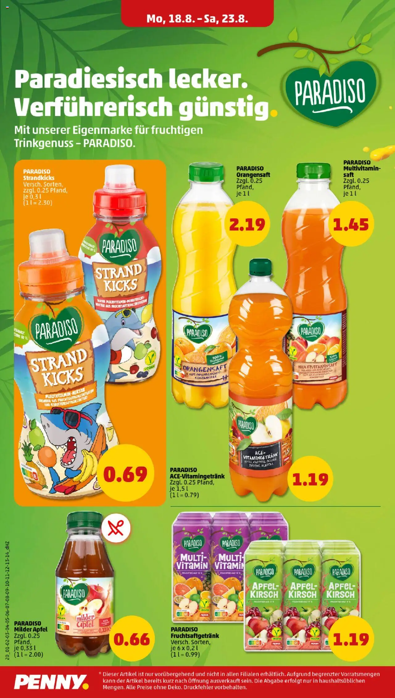 Penny Prospekt 	 - gültig ab dem 18.08.2025 | Seite: 20 | Produkte: Äpfel, Orangensaft, Zitrone, Saft