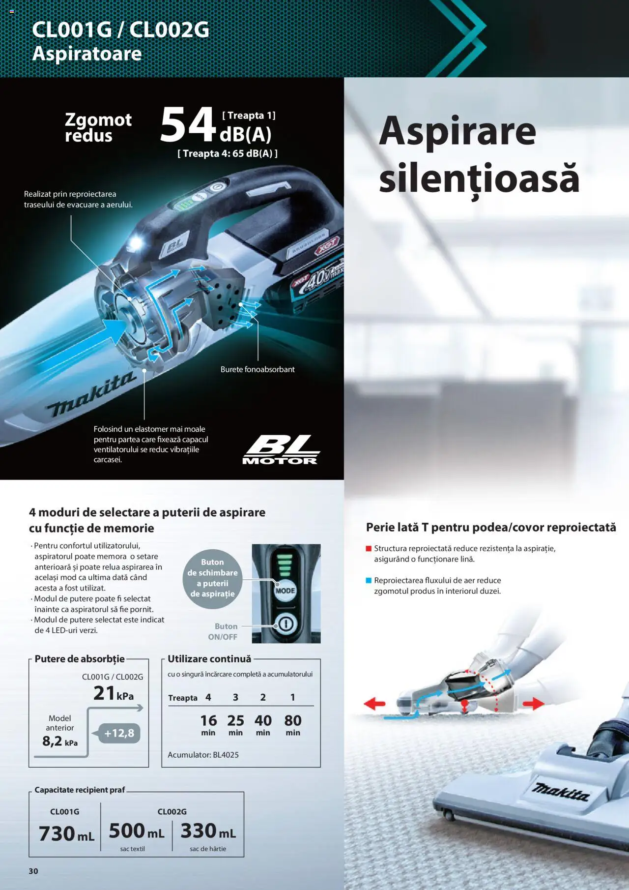 Makita catalog - Masini profesionale Makita XGT – valabil de la 20.06.2024 | Pagină: 30 | Produse: Memorie, Perie, Burete