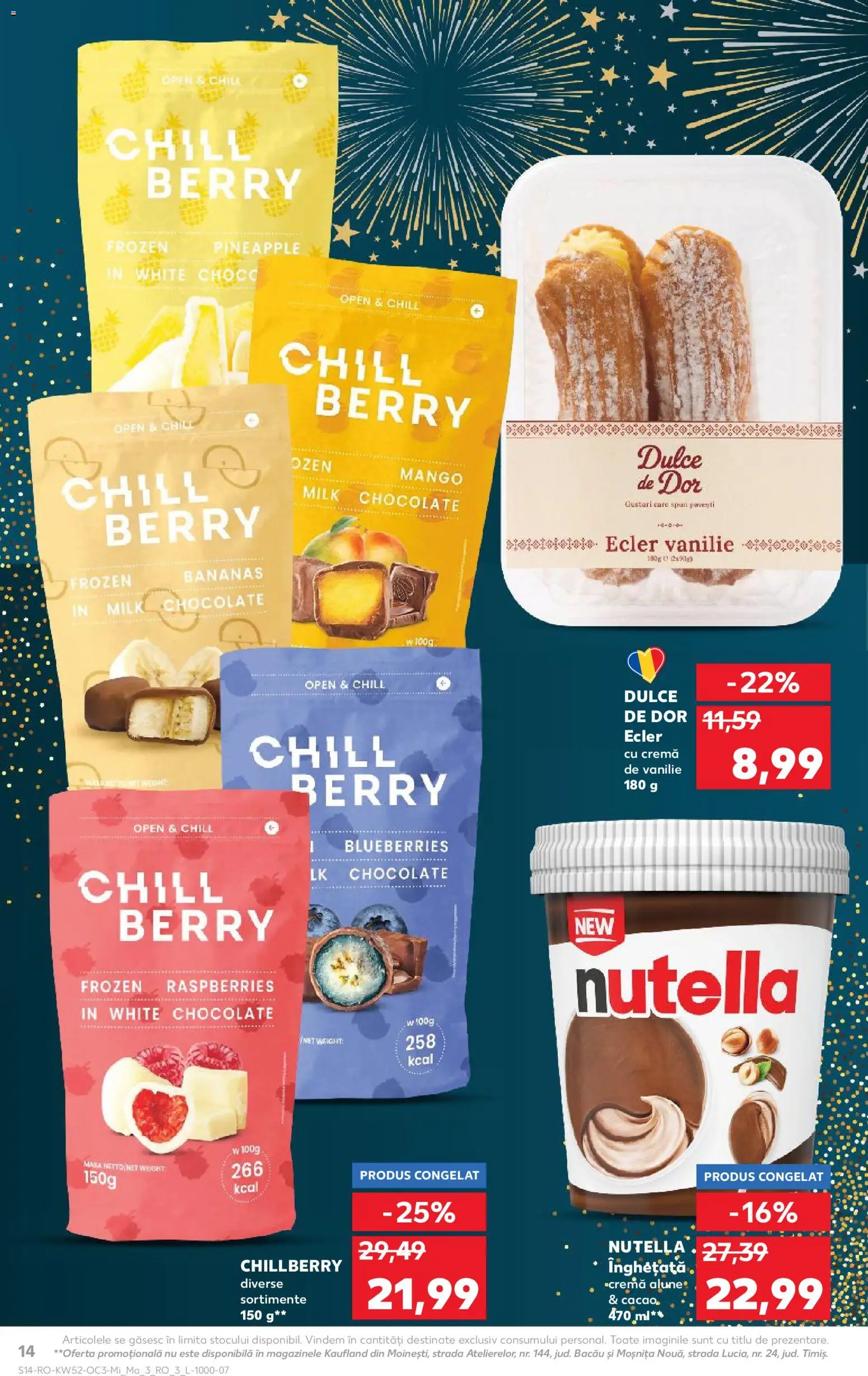 Noul catalog Kaufland – valabil de la 24.12.2025 | Pagină: 14 | Produse: Masă, Cremă, Cacao, Înghețată