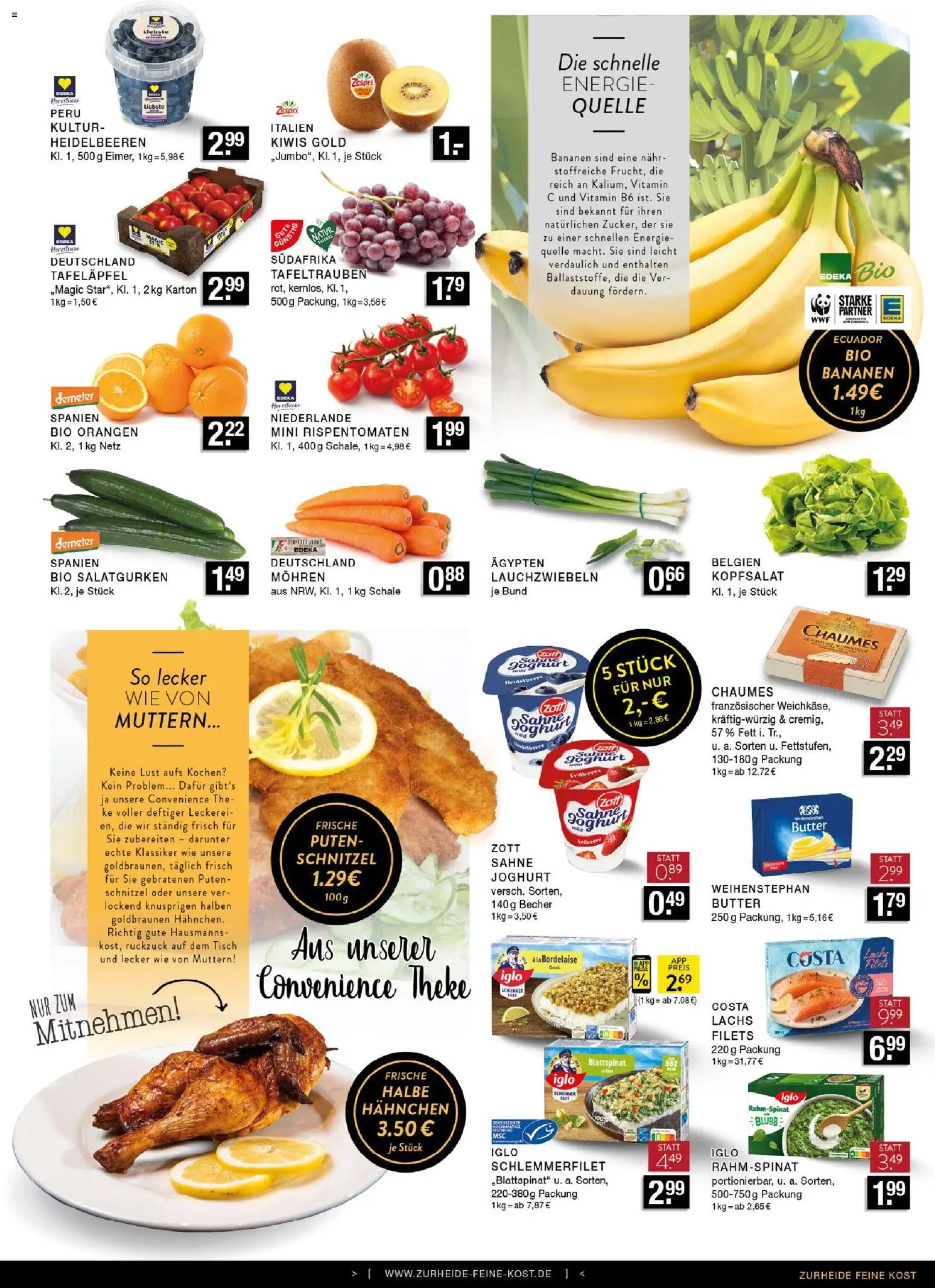 Edeka Zurheide Prospekt 	 – gültig ab 19.01.2026 | Seite: 5 | Produkte: Butter, Theke, Schnitzel, Sahne