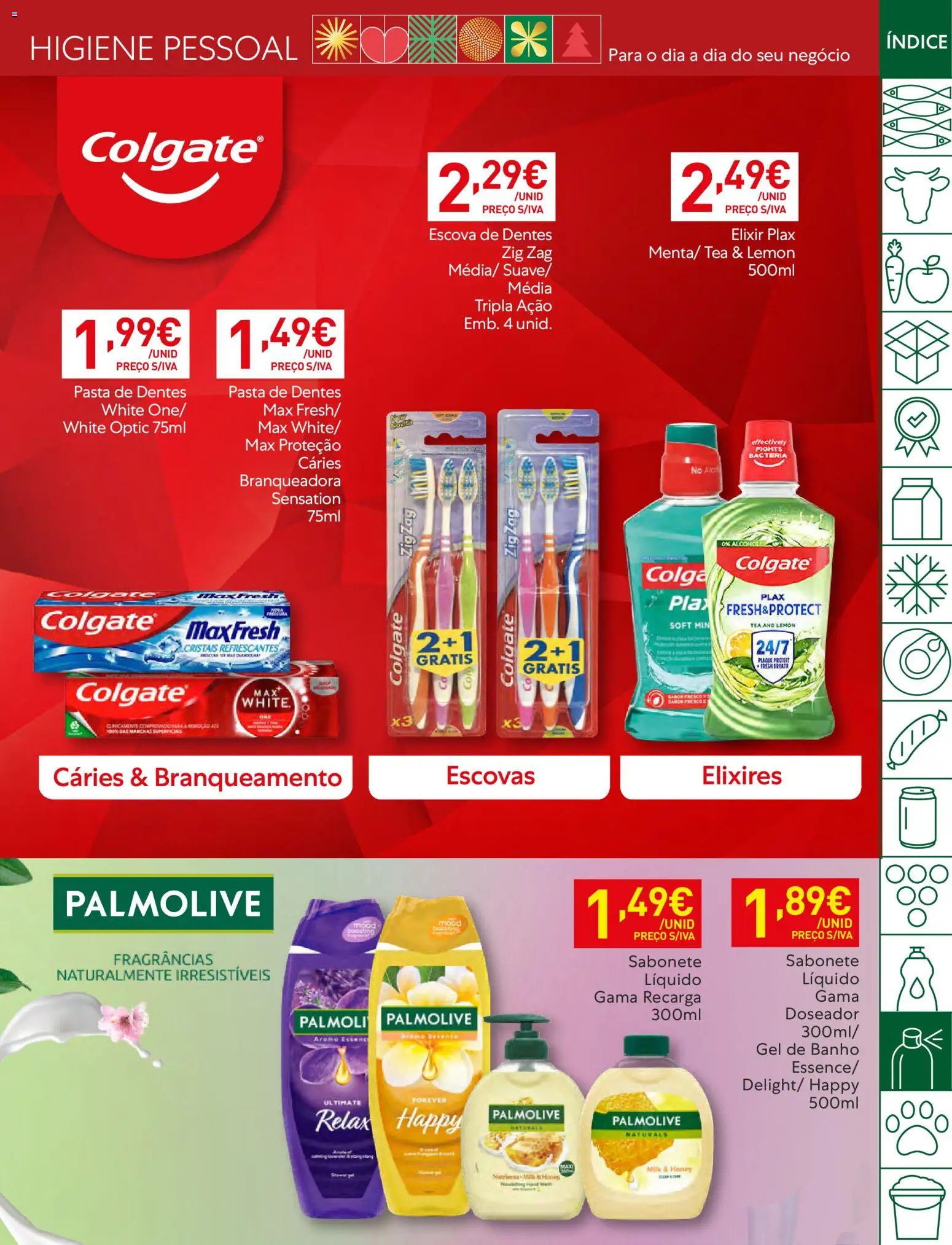 Recheio folheto │ válido de 09.12.2025 | Página: 49 | Produtos: Gel de banho, Escova de dentes, Sabonete, Banho