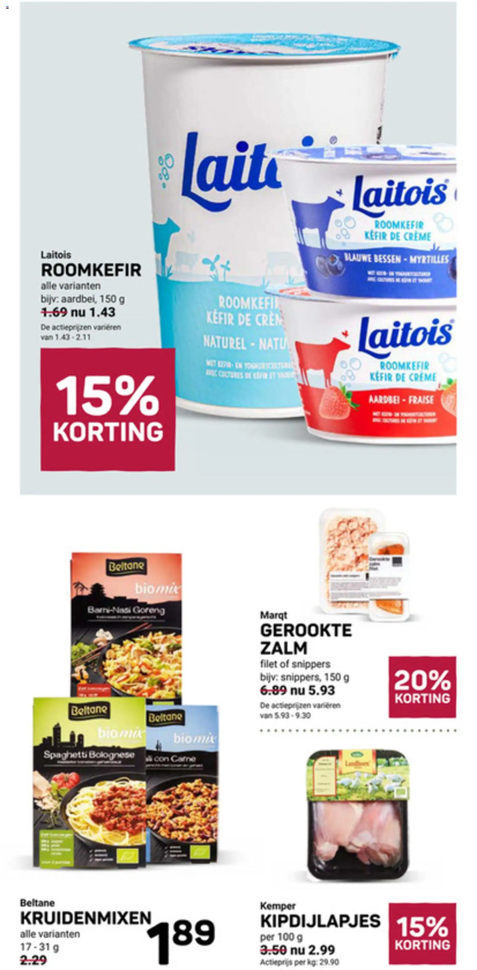 {H1} | Pagina: 18 | Producten: Zalm, Crème, Aardbei