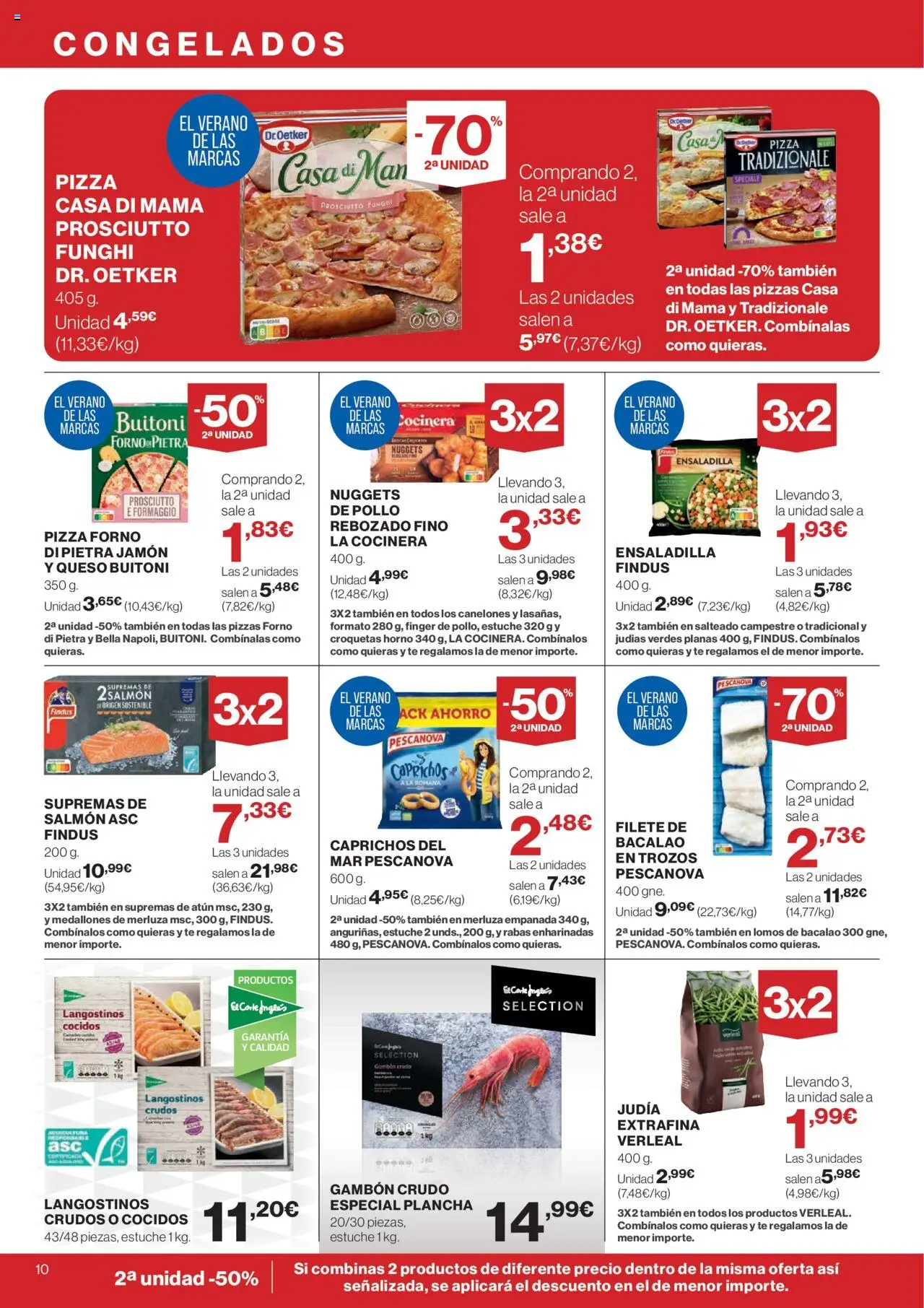 Hipercor catálogo │ válido desde el 14.08.2025 | Página: 10 | Productos: Horno, Plancha, Filete, Nuggets