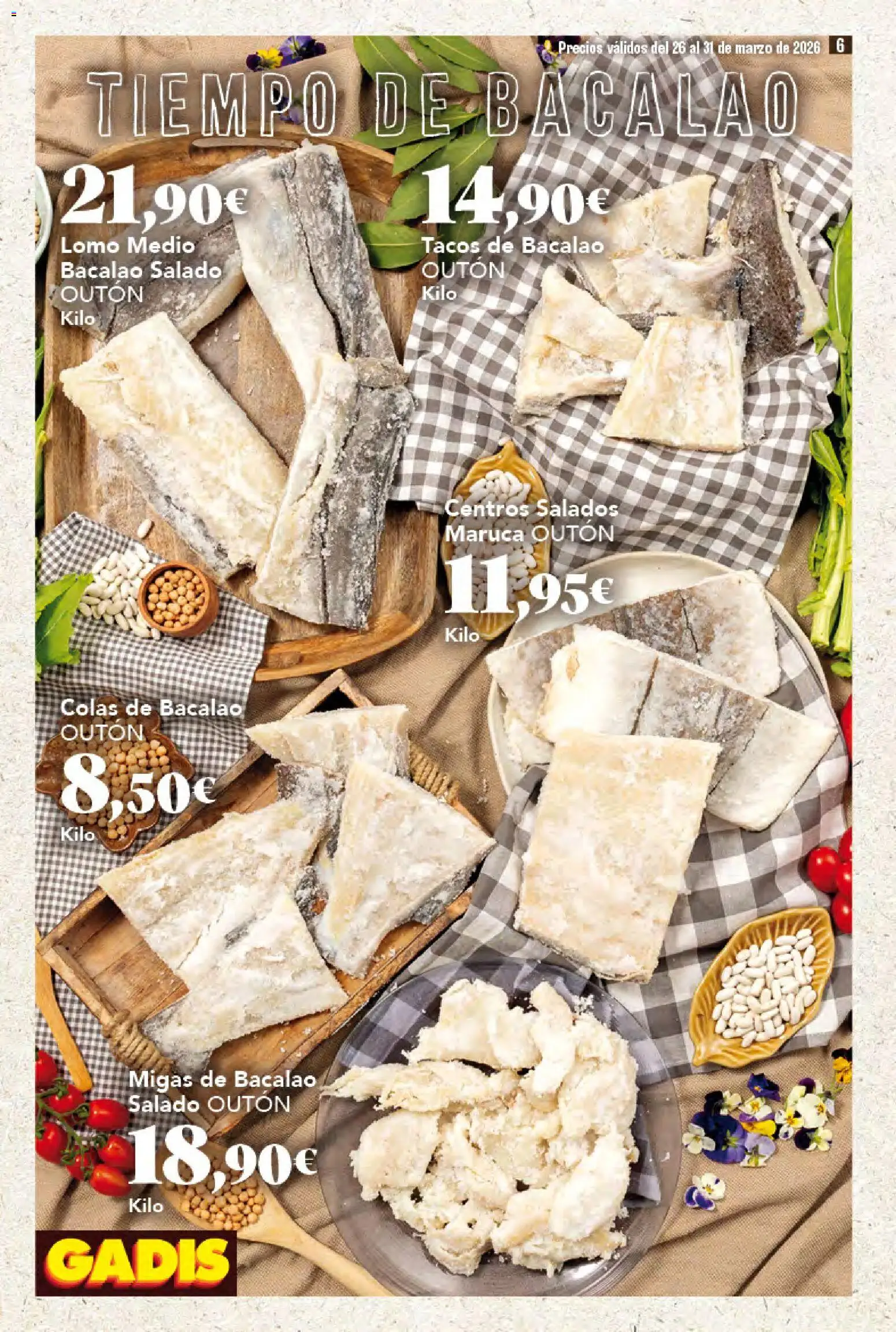 Gadis folleto │ válido desde el 26.03.2026 | Página: 6 | Productos: Tacos