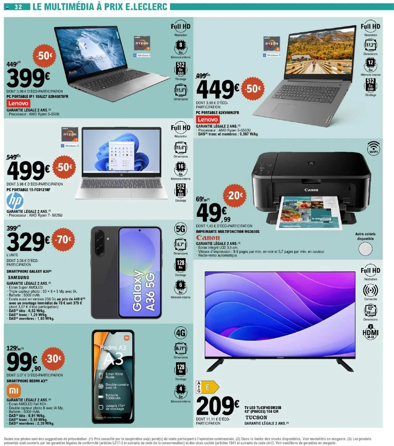  | Page: 32 | Produits: Imprimante, Imprimante multifonction, Batterie, Portable