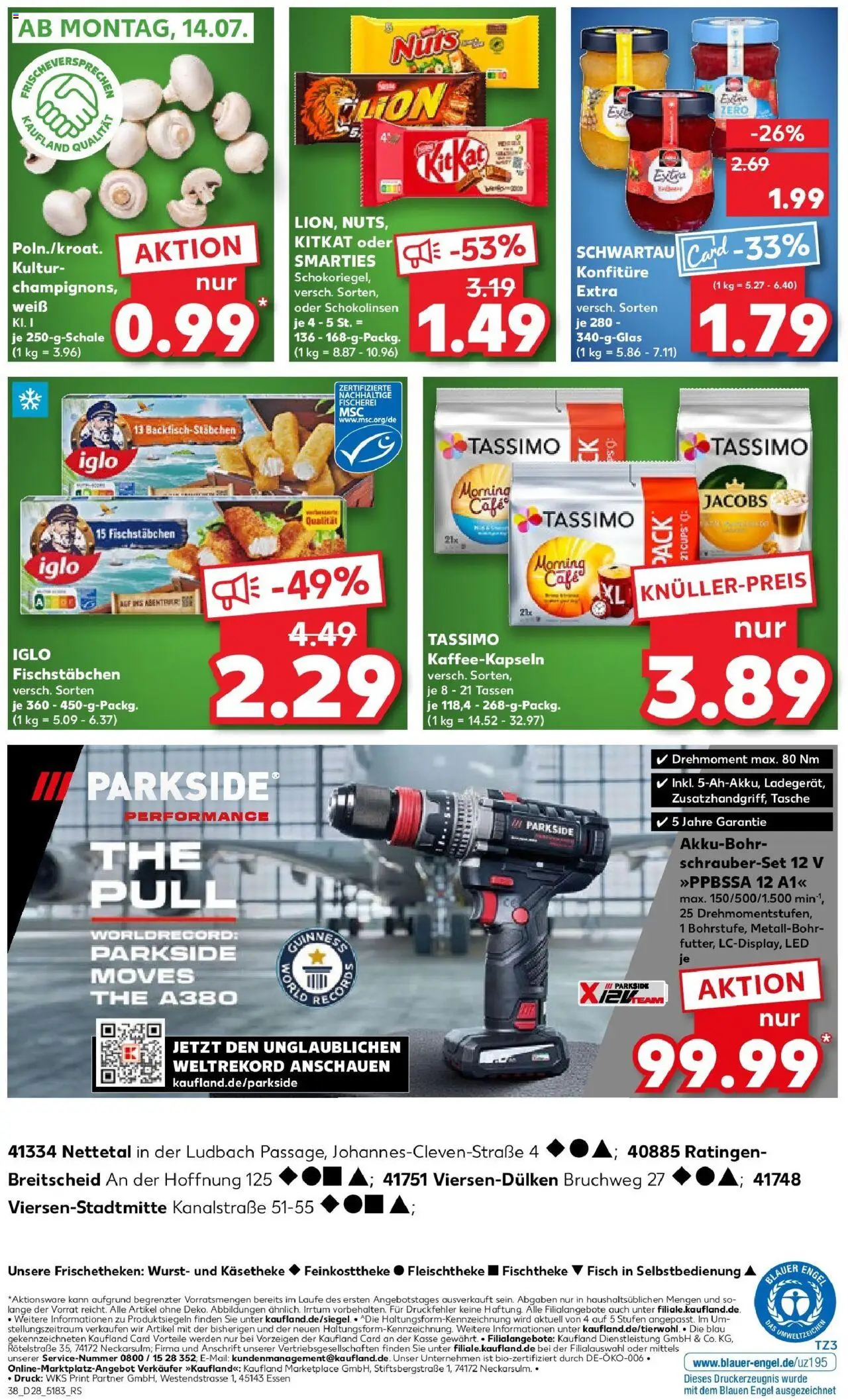 Kaufland prospekt Viersen	 - gültig ab dem 13.07.2025 | Seite: 5 | Produkte: Tasche, Iglo, Fischstabchen, Wurst