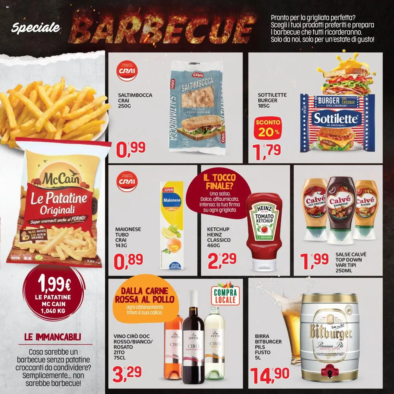 Volantino CRAI del 07.08.2025 | Pagina: 7 | Prodotti: Birra, Pollo, Ketchup, Top
