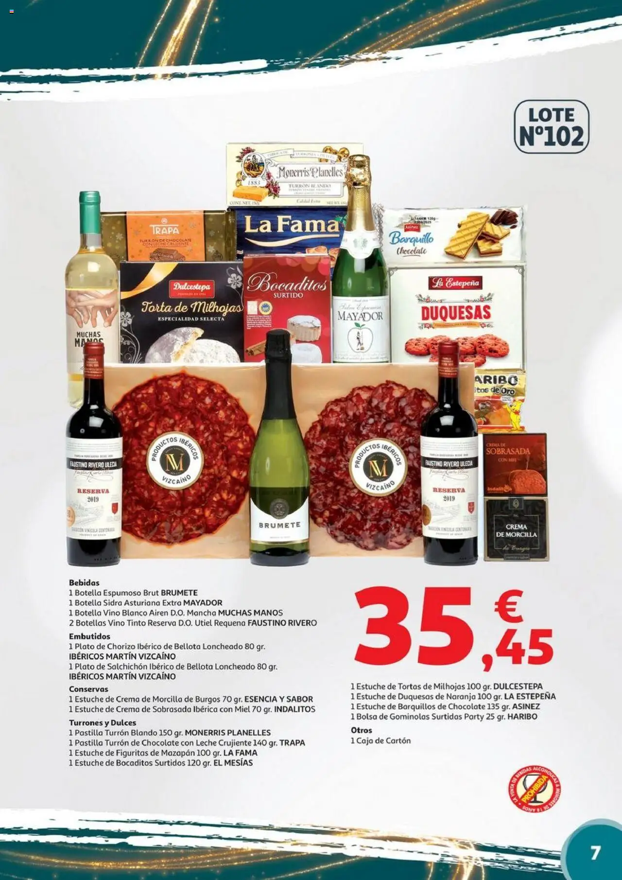 Alcampo - Valencia y Castellón │ válido desde el 06.11.2025 | Página: 7 | Productos: Vino, Chocolate con leche, Bolsa, Sobrasada