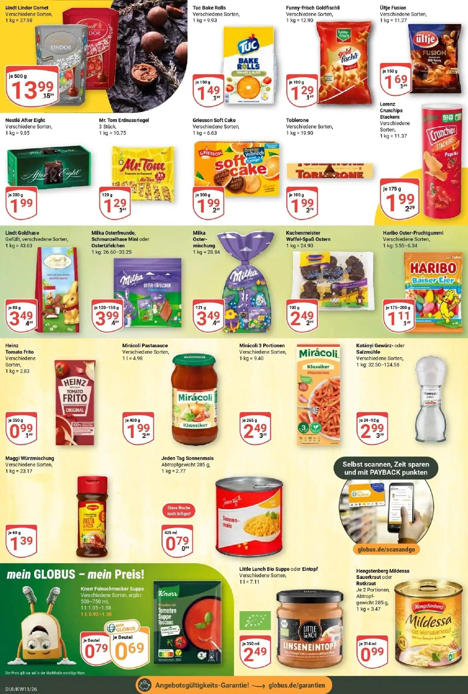 Globus prospekt Duisburg	 – gültig ab 09.03.2026 | Seite: 13 | Produkte: Tomaten, Knorr, Paprika, Lorenz crunchips