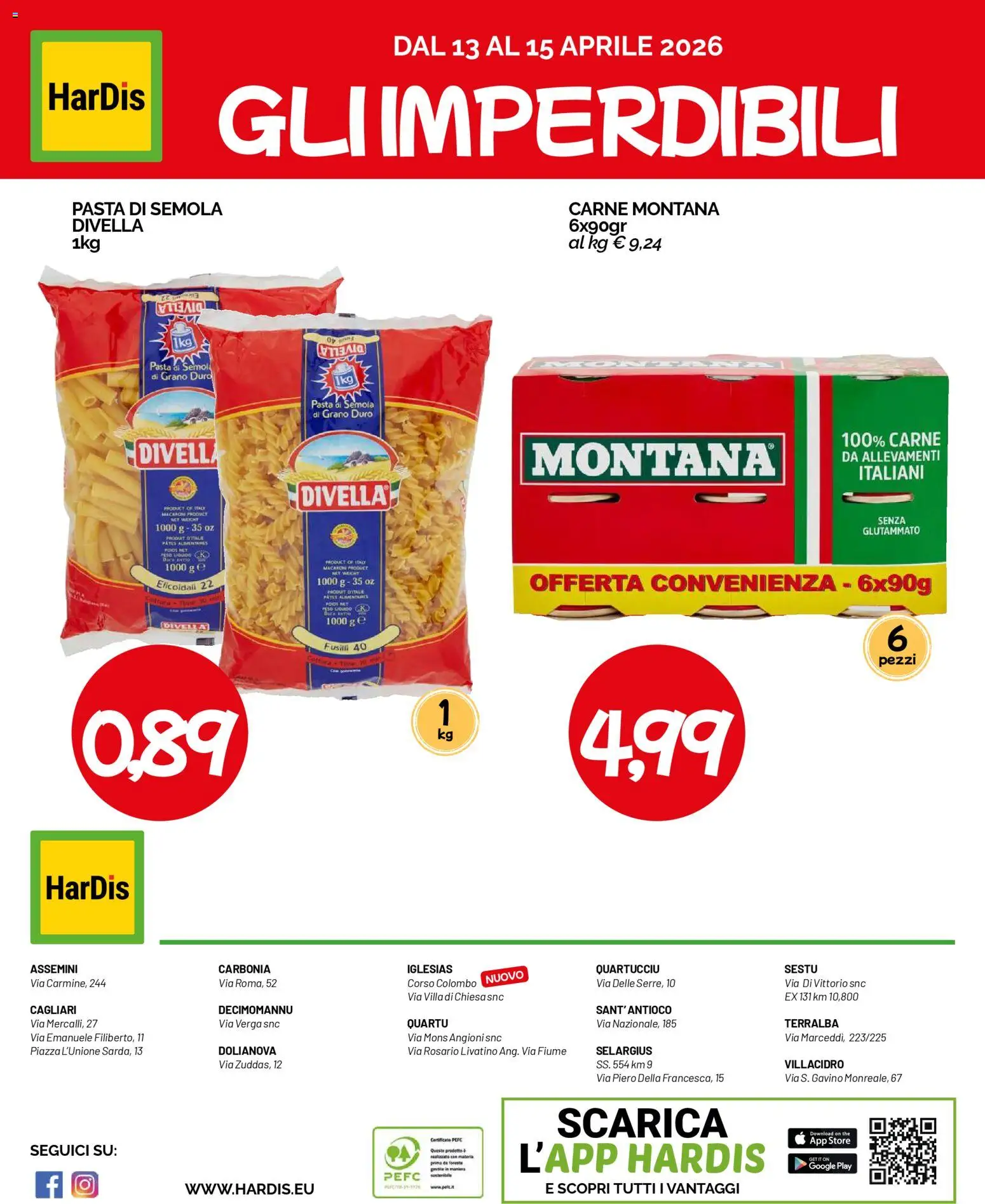 Volantino HarDis del 07.04.2026 | Pagina: 16 | Prodotti: Pasta, The, Fusilli