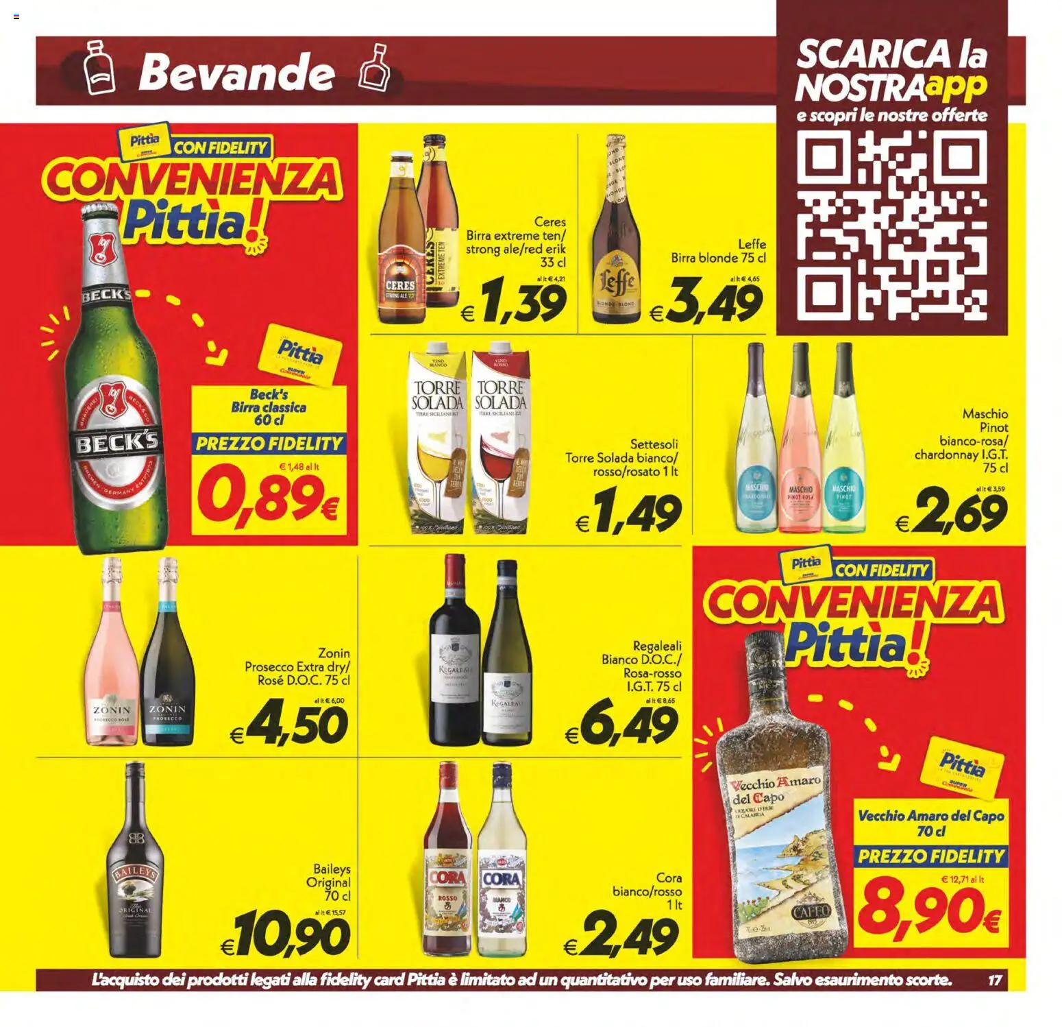 Volantino SuperConveniente del 06.03.2026 | Pagina: 17 | Prodotti: Birra, Prosecco, Ceres, Amaro