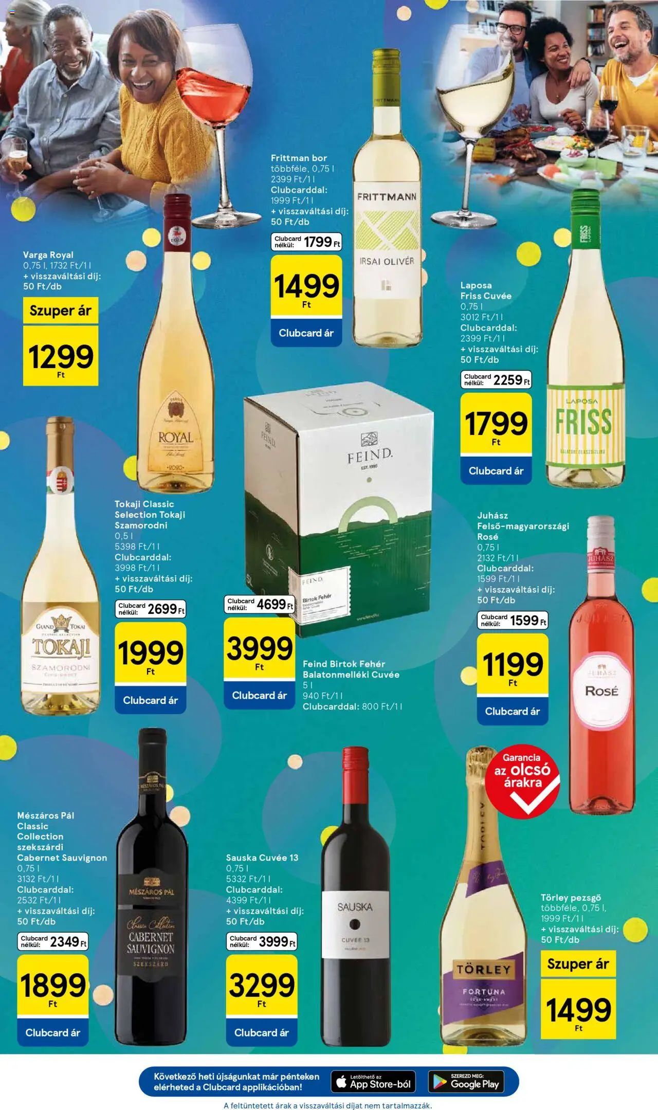 Tesco akciós ujság - amely érvényes a következő dátumtól: 11.09.2025 | Oldal: 9 | Termékek: Törley pezsgő, Pezsgő, Bor