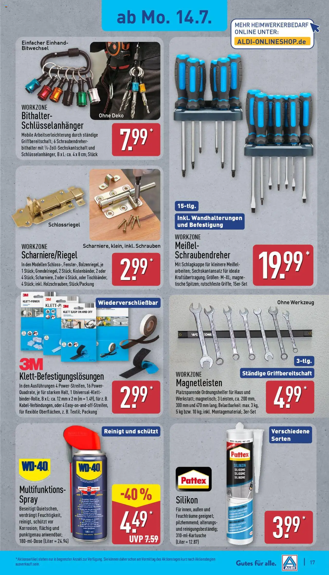 Aldi Prospekt 	 - gültig ab dem 14.07.2025 | Seite: 17