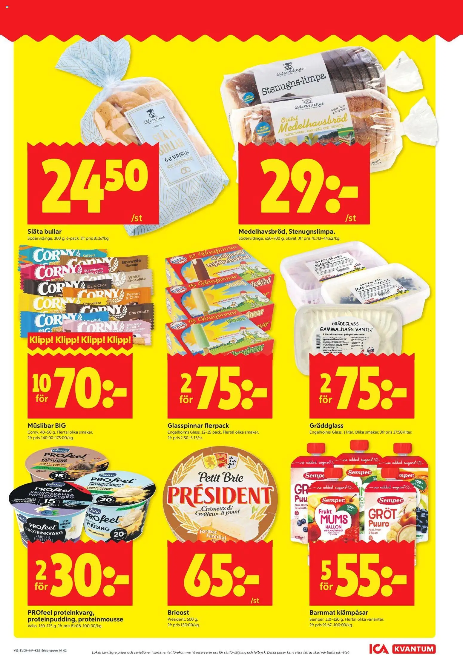ICA Kvantum reklamblad aktuell från 23.03.2026 | Sida: 7 | Produkter: Barnmat, Brieost, Kardemumma, Hallon