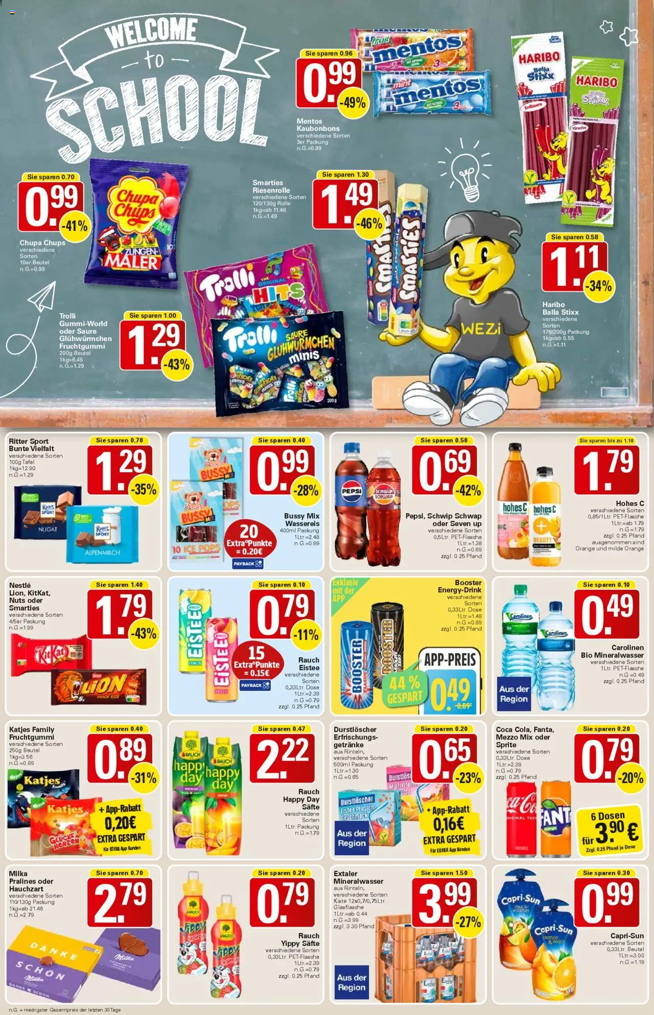 WEZ Prospekt - gültig ab dem 18.08.2025 | Seite: 12 | Produkte: Ritter sport, Schwip schwap, Milka, Pepsi
