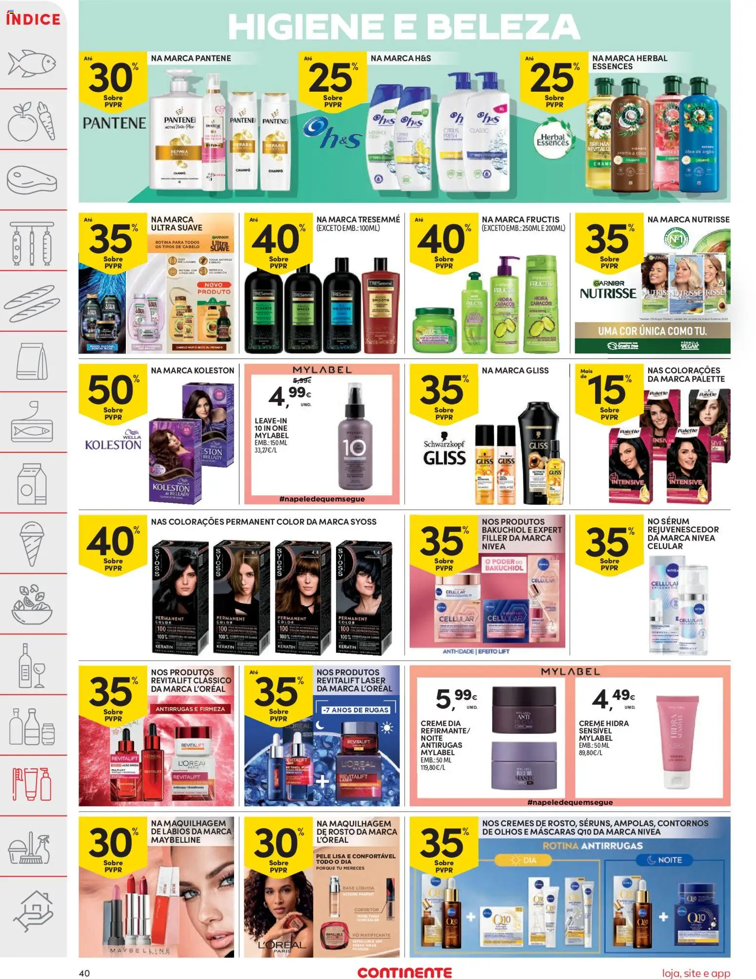 Continente folheto │ válido de 25.11.2025 | Página: 40 | Produtos: Maquilhagem, Corretor, Base, Creme