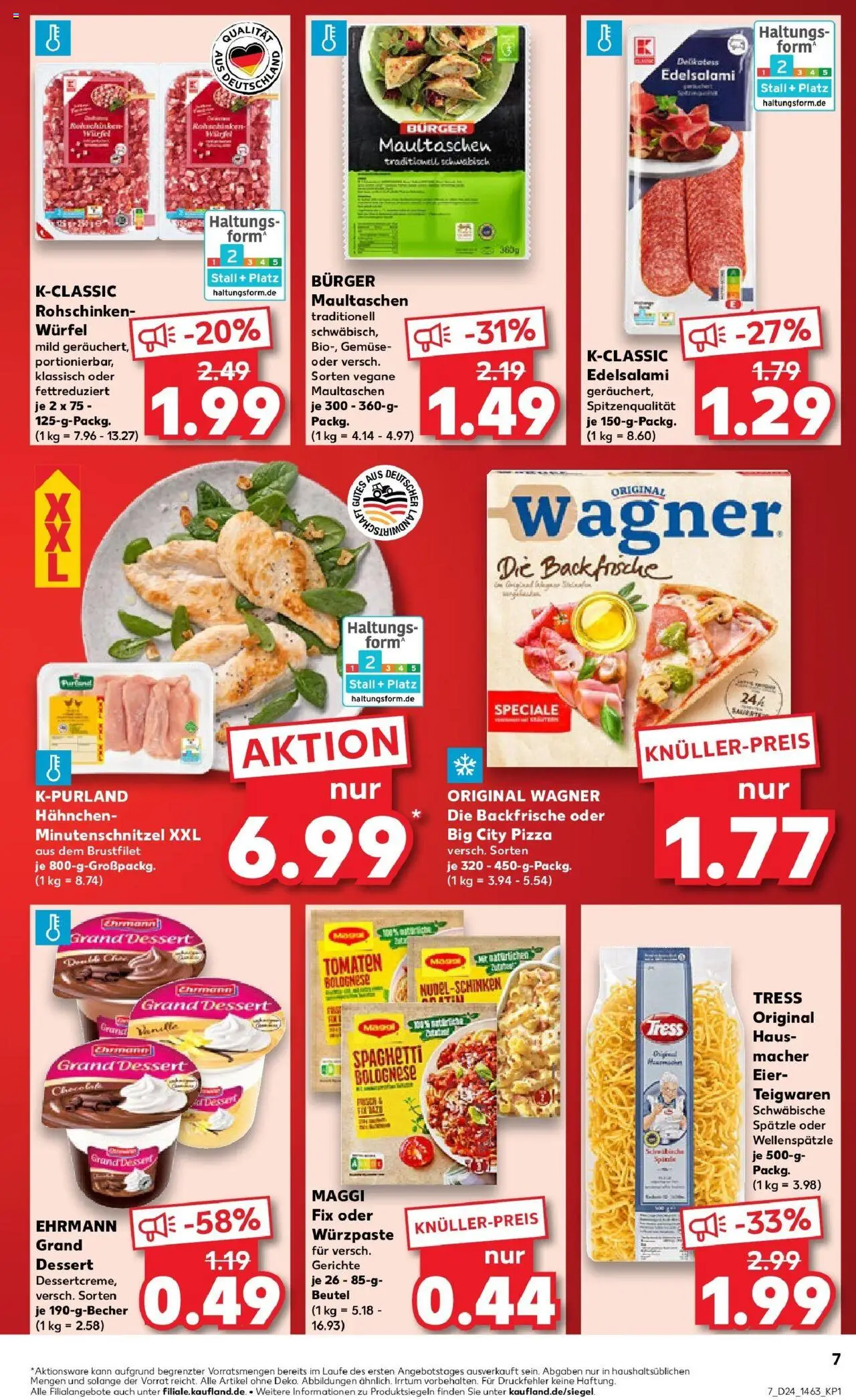 Kaufland prospekt Dingolfing	 - gültig ab dem 11.06.2025 | Seite: 7 | Produkte: Maggi, Tomaten, Pasta, Maultaschen