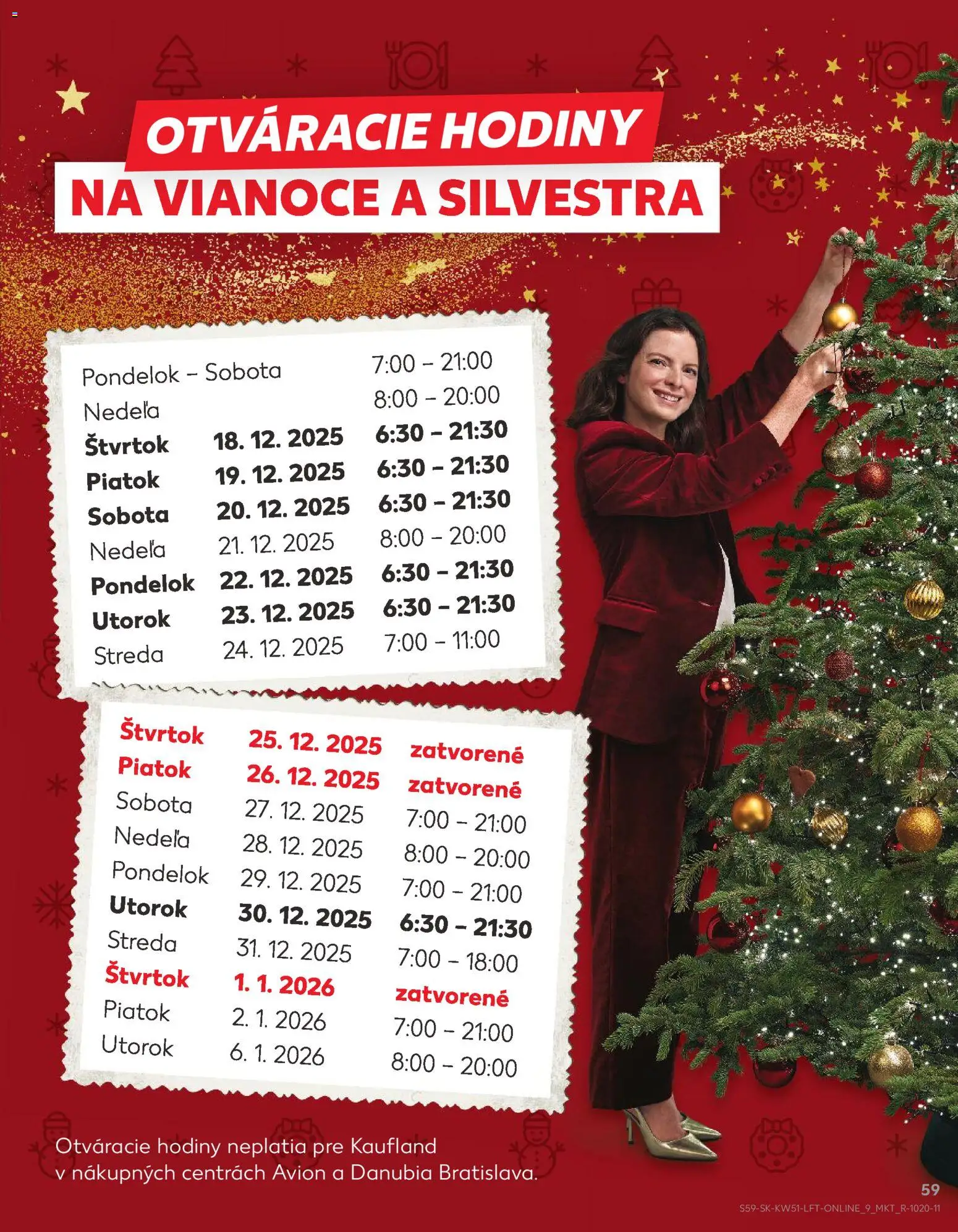 Kaufland SK akciós ujság - amely érvényes a következő dátumtól: 18.12.2025 | Oldal: 59