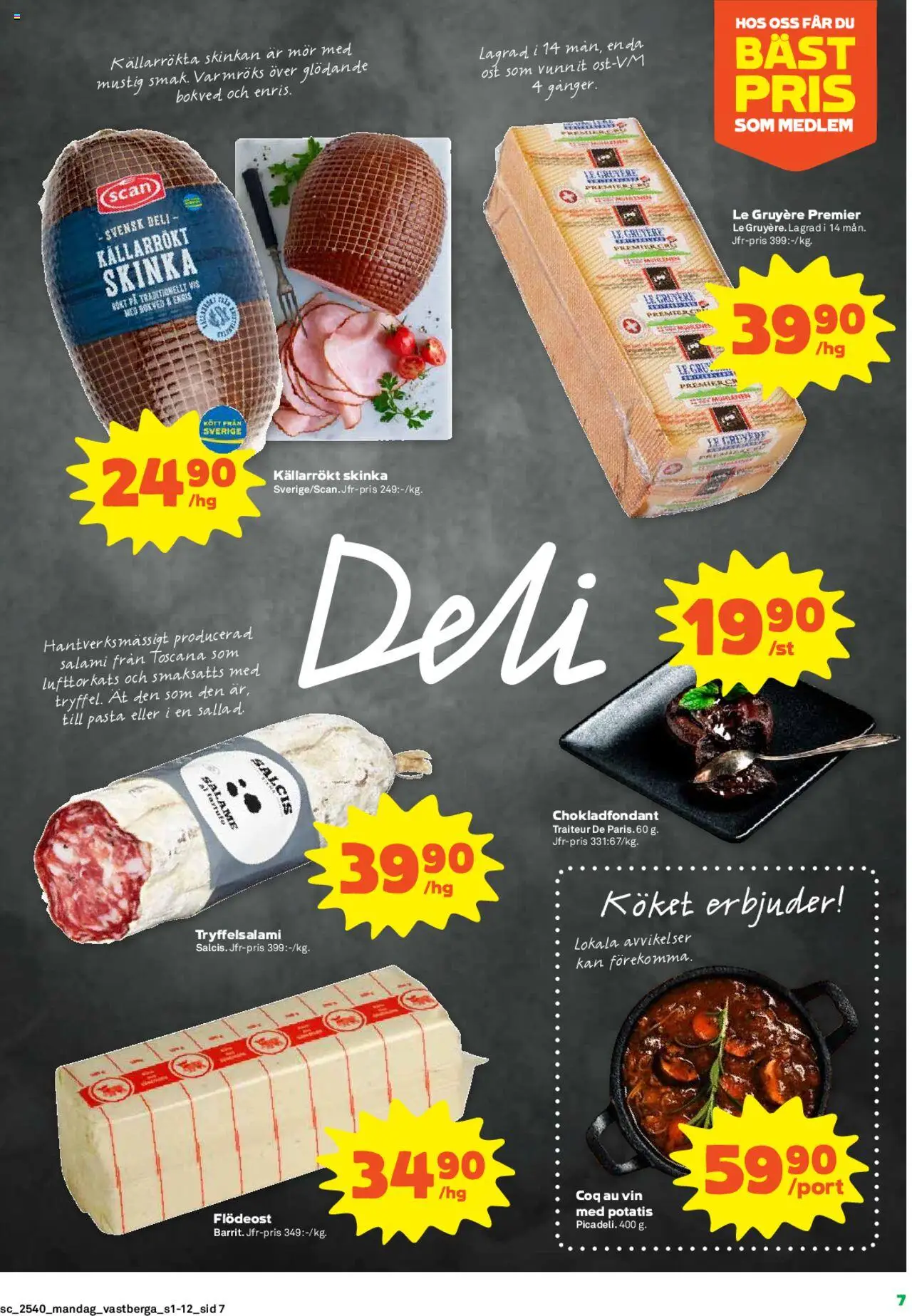 Coop Forum reklamblad aktuell från 29.09.2025 | Sida: 7 | Produkter: Salami, Vin, Potatis, Pasta