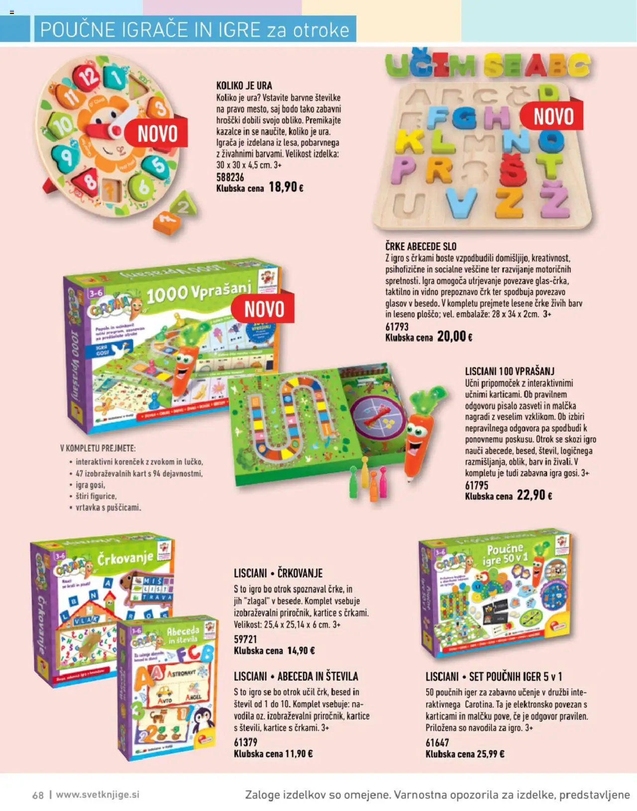 Svet knjige katalog │ velja od 01.07.2025 | Stran: 68 | Izdelki: Ura, Igra, Korencek