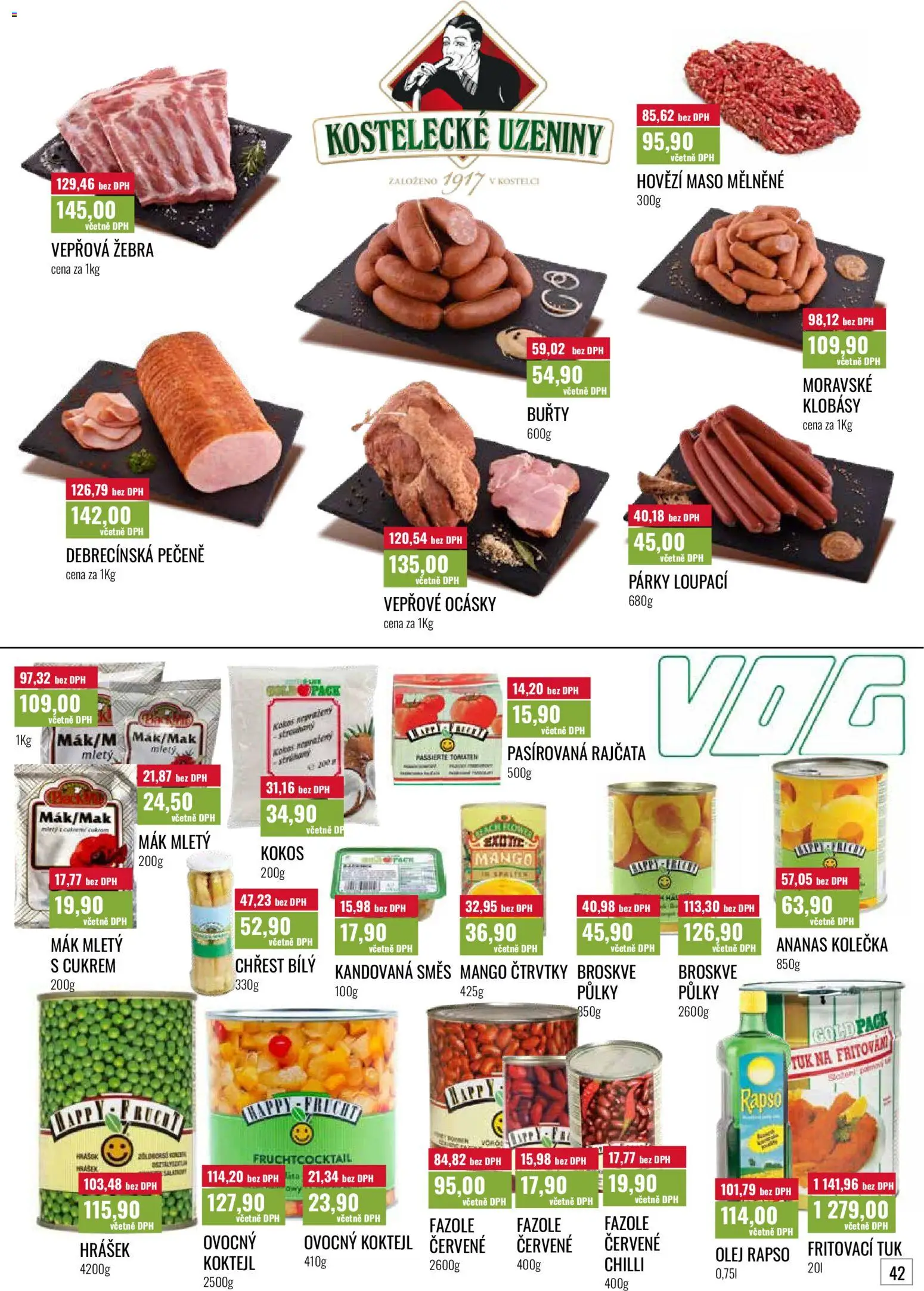 Ratio leták od 01.04.2026 | Strana: 43 | Produkty: Ananas, Hovězí maso, Párky, Uzeniny