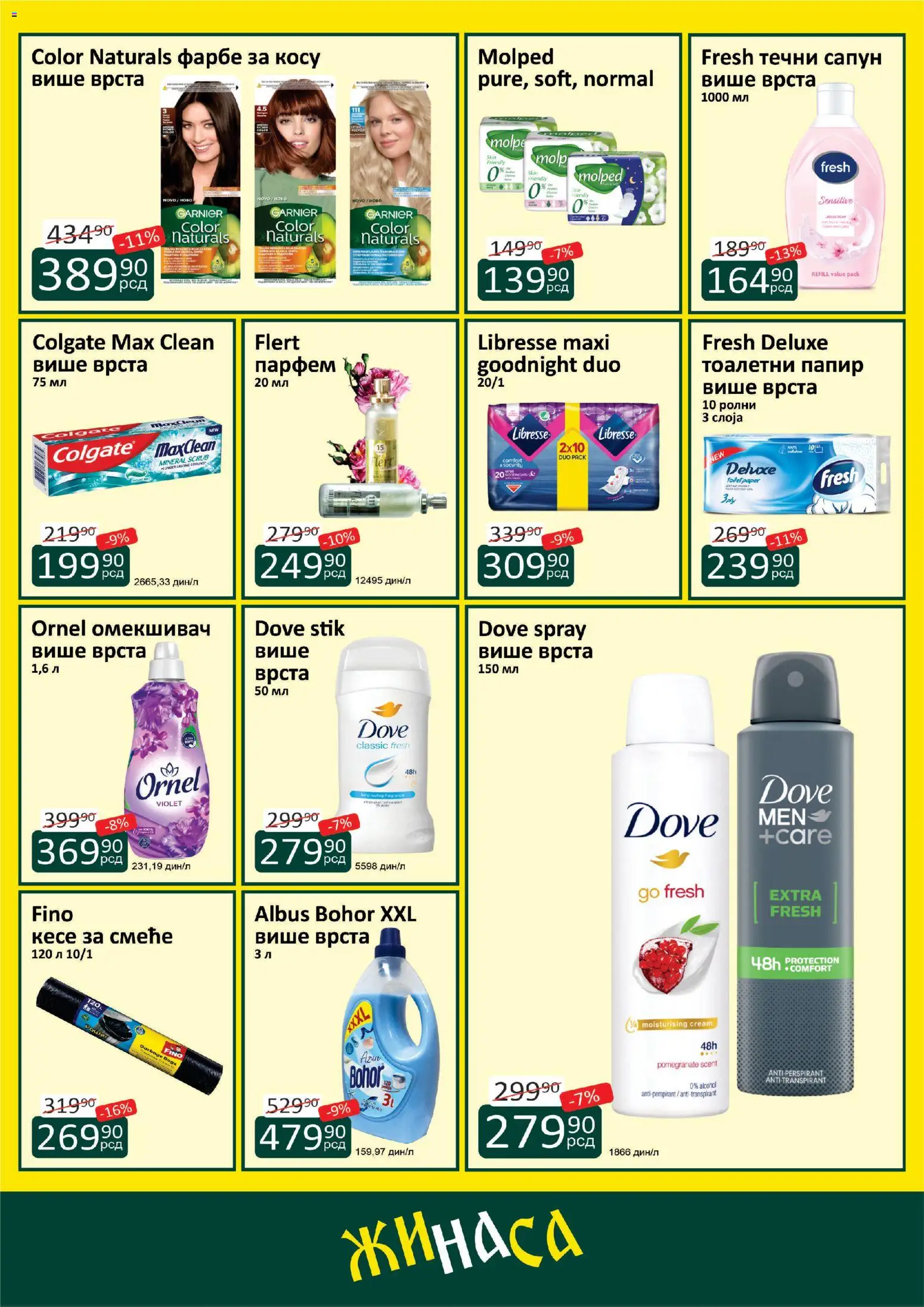 ŽINASA katalog - važi od 01.03.2026 | Strana: 8 | Proizvode: Colgate, Garnier, Dove, Antiperspirant