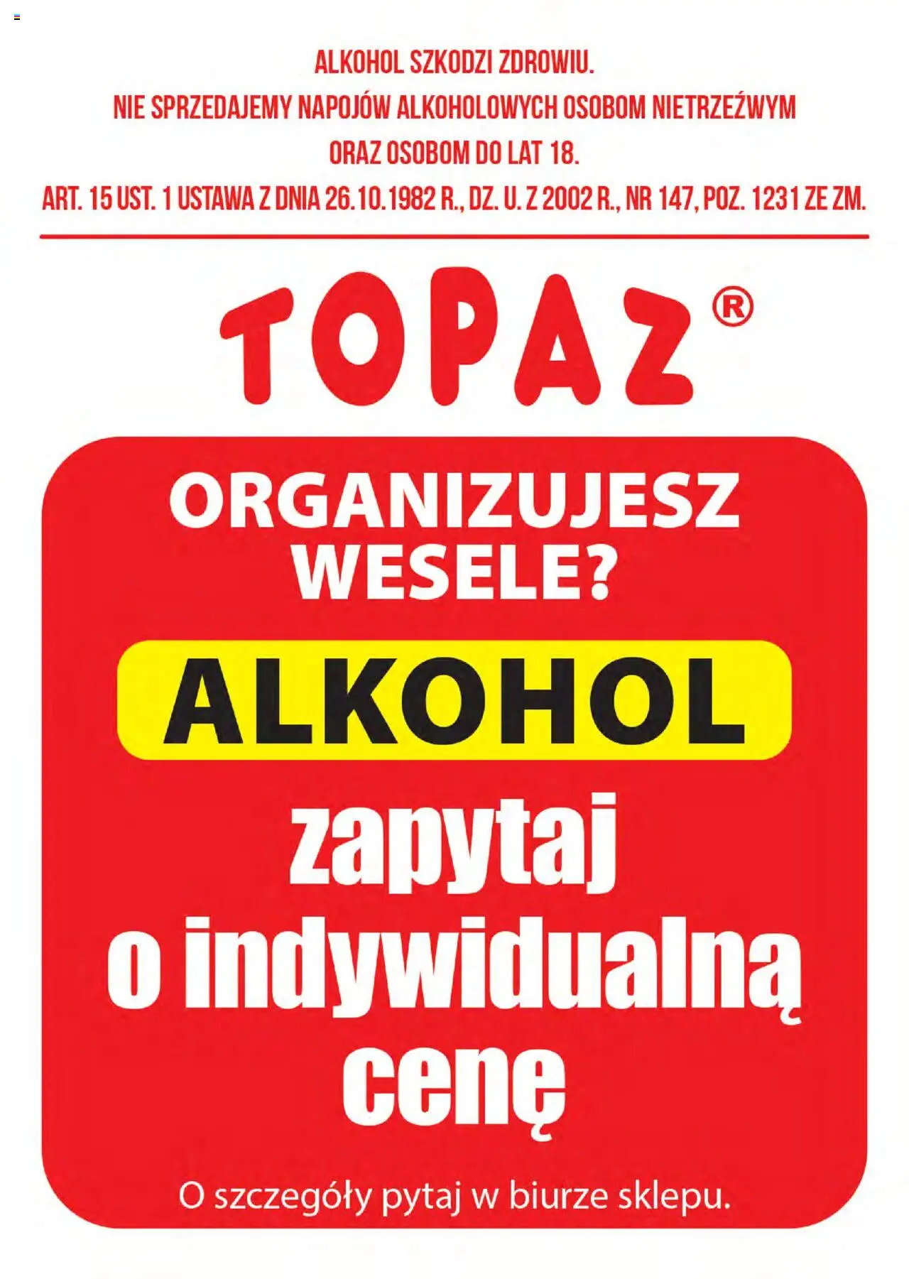 Topaz Gazetka alkoholowa od 15.09.2025 | Strona: 2 | Produkty: Alkohol