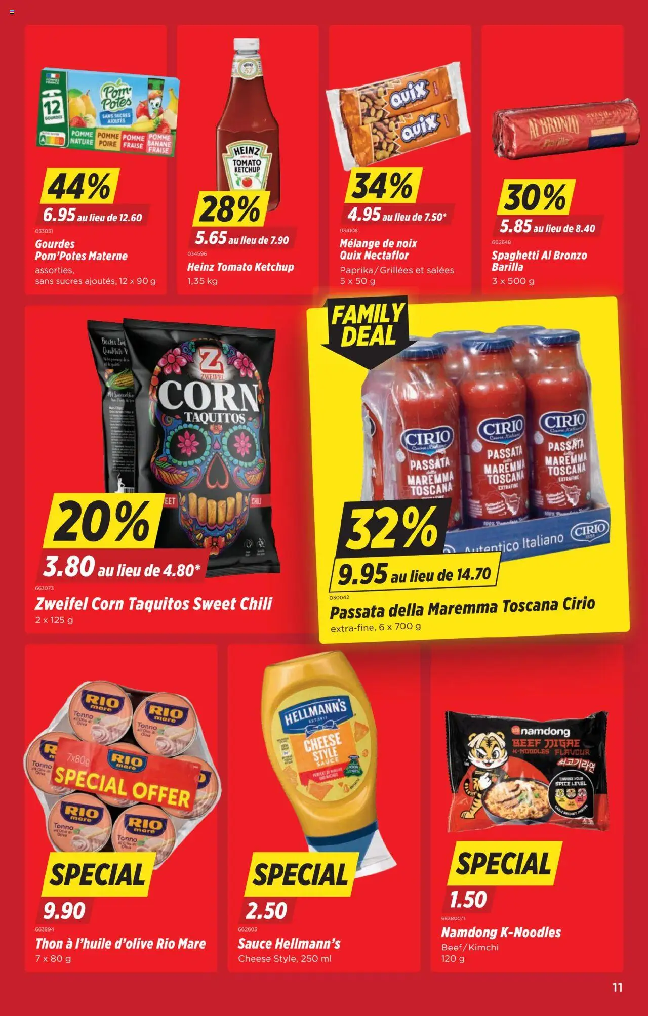 Denner Aktionen FR – gültig ab 16.09.2025 | Seite: 11 | Produkte: Barilla, Pasta, Ketchup, Harddisk
