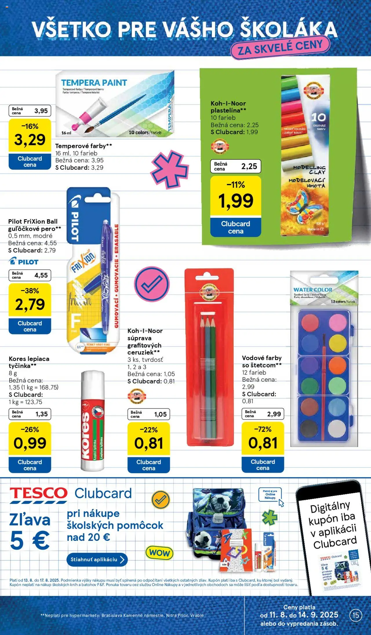 Tesco Hypermarket - leták │ platný od 13.08.2025 | Strana: 15 | Produkty: Pero