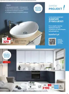 Pogląd oferty "Komfort Gazetka" - ważna od 07.01.2026 | Strona: 3 | Produkty: Umywalka