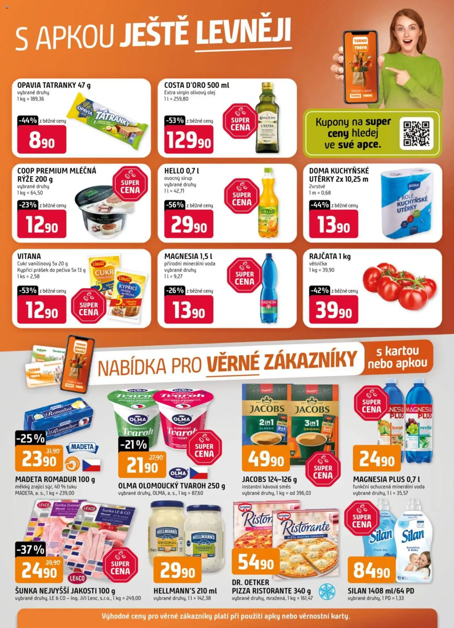 Trefa leták od 19.11.2025 | Strana: 16 | Produkty: Tatranky, Pizza Quattro Formaggi, Magnesia, Jacobs