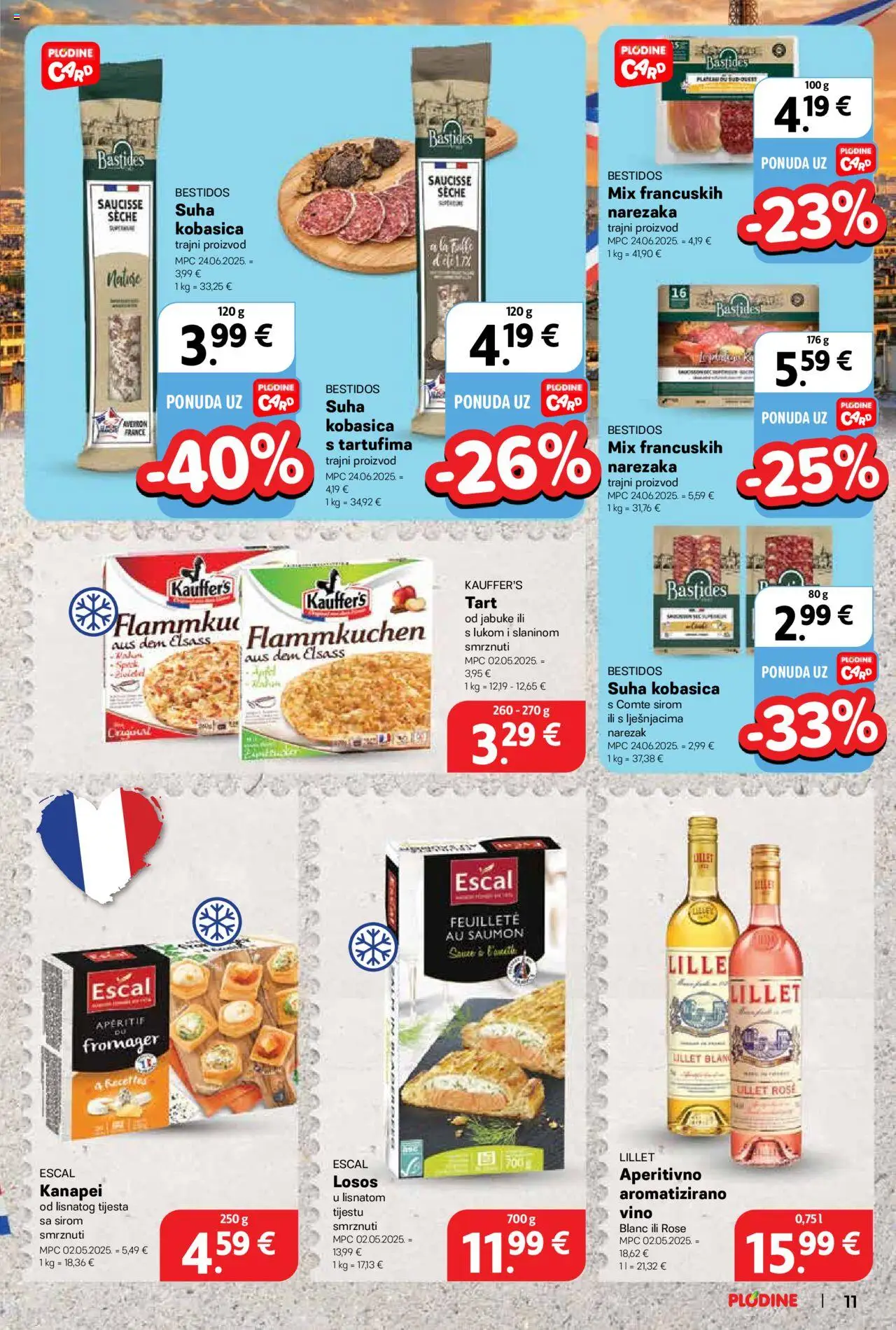 Plodine katalog | vrijedi od 02.07.2025 | Stranica: 11 | Proizvodi: Vino, Jabuke, Kobasica, Losos