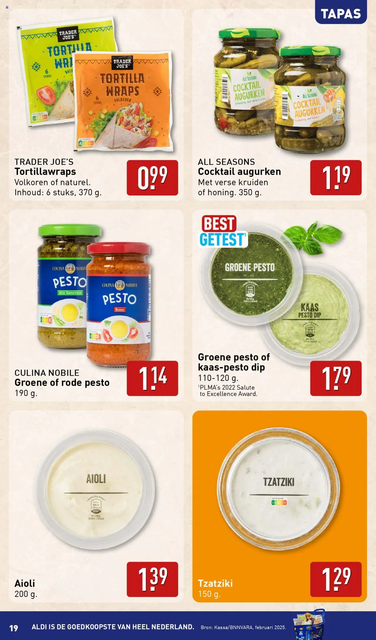  | Pagina: 19 | Producten: Kaas, Dip, Tortilla