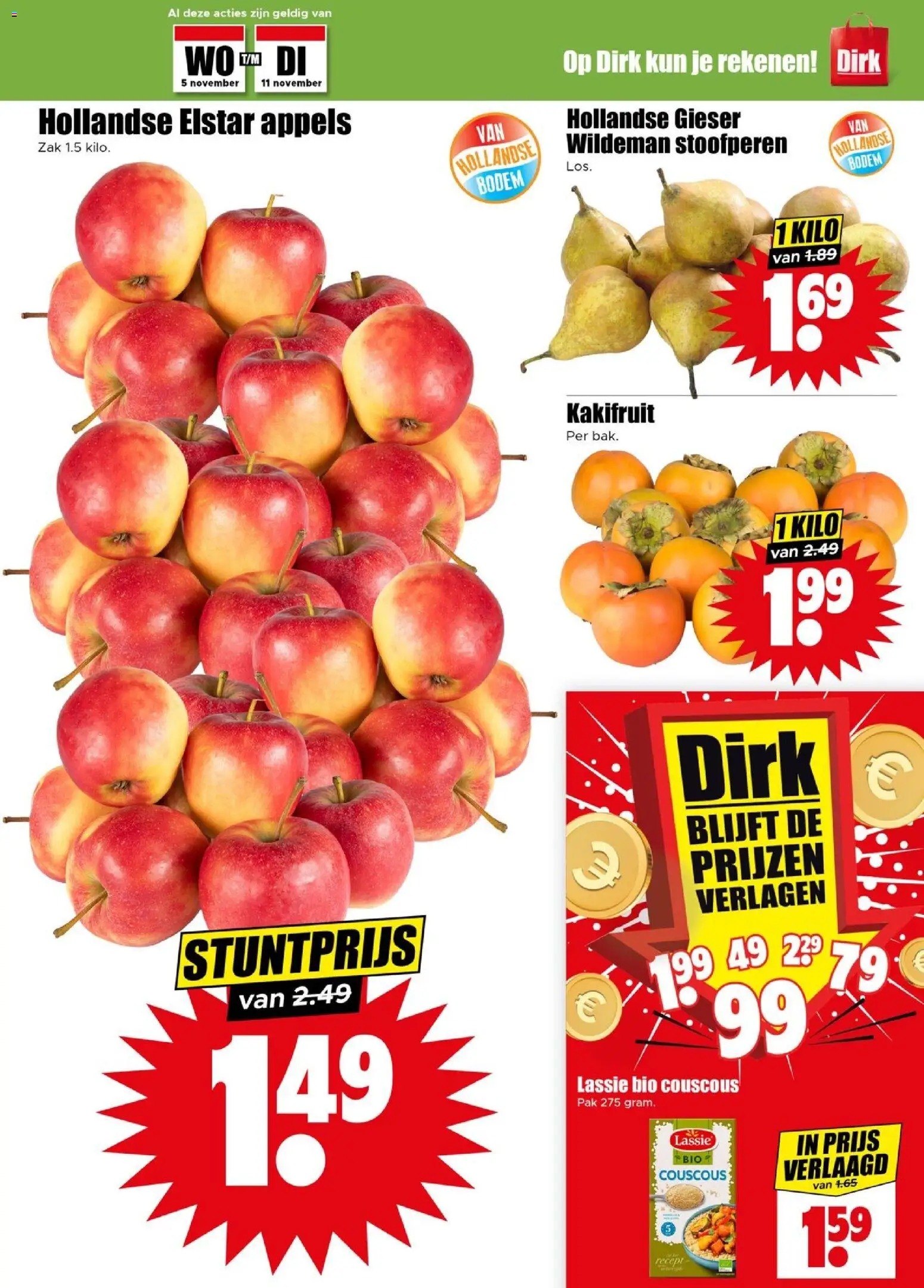 {H1} | Pagina: 5 | Producten: Appels, Zak