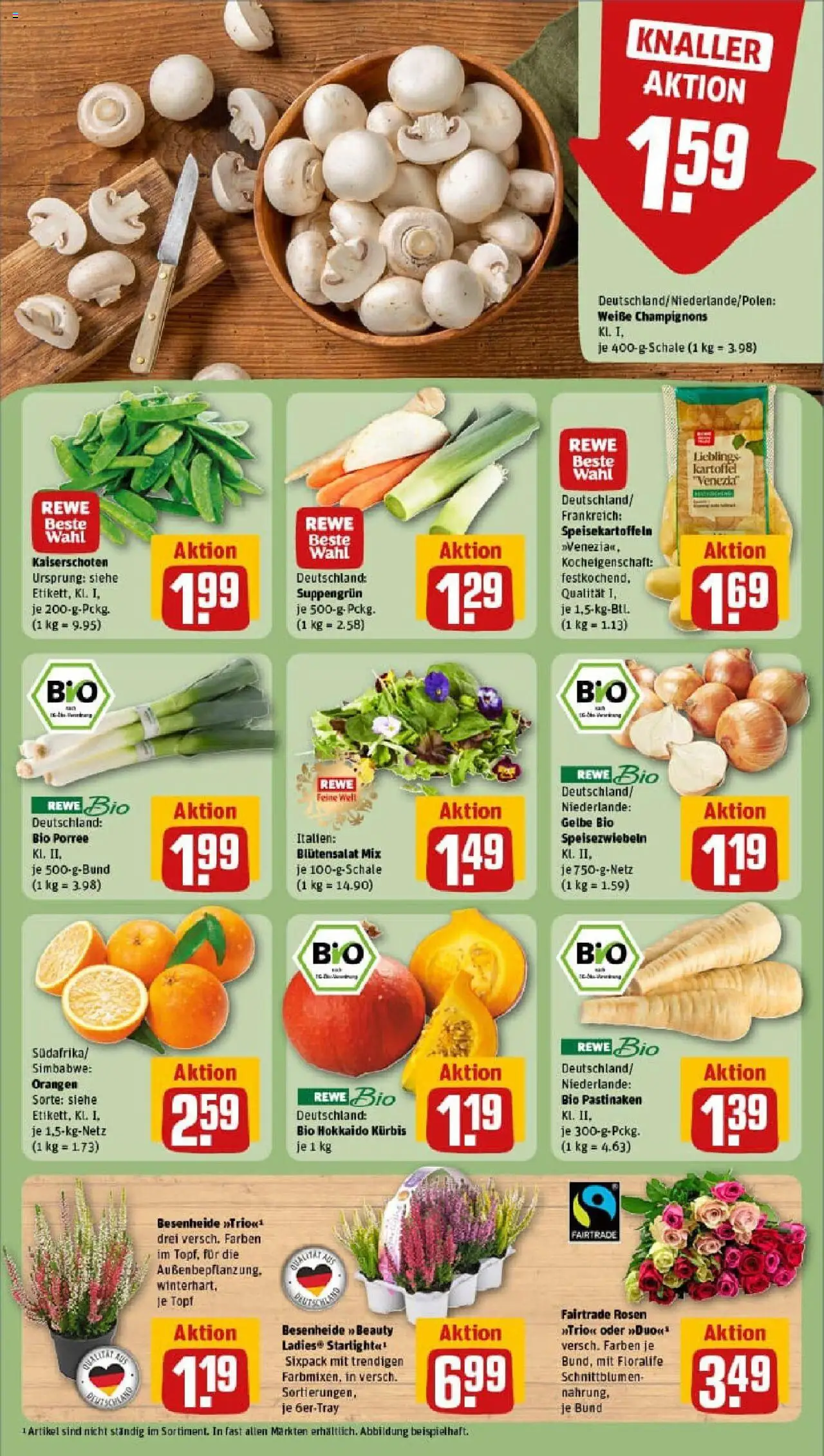 Rewe prospekt Berlin / Lichtenberg	 – gültig ab 28.09.2025 | Seite: 11 | Produkte: Orangen, Champignons, Kürbis