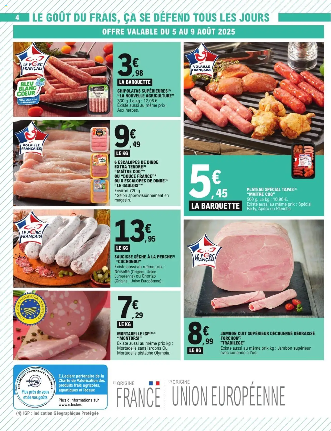  | Page: 4 | Produits: Plateau, Volaille, Jambon, Porc