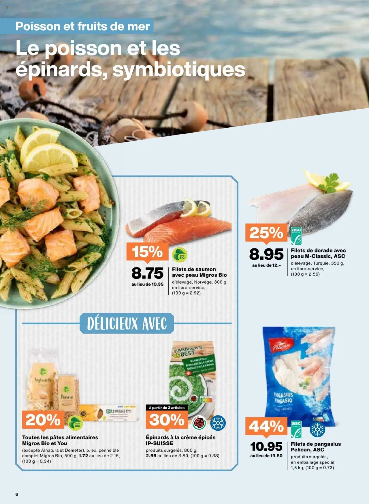 Migros Aktionen FR – gültig ab 30.09.2025 | Seite: 6 | Produkte: Pasta, Creme