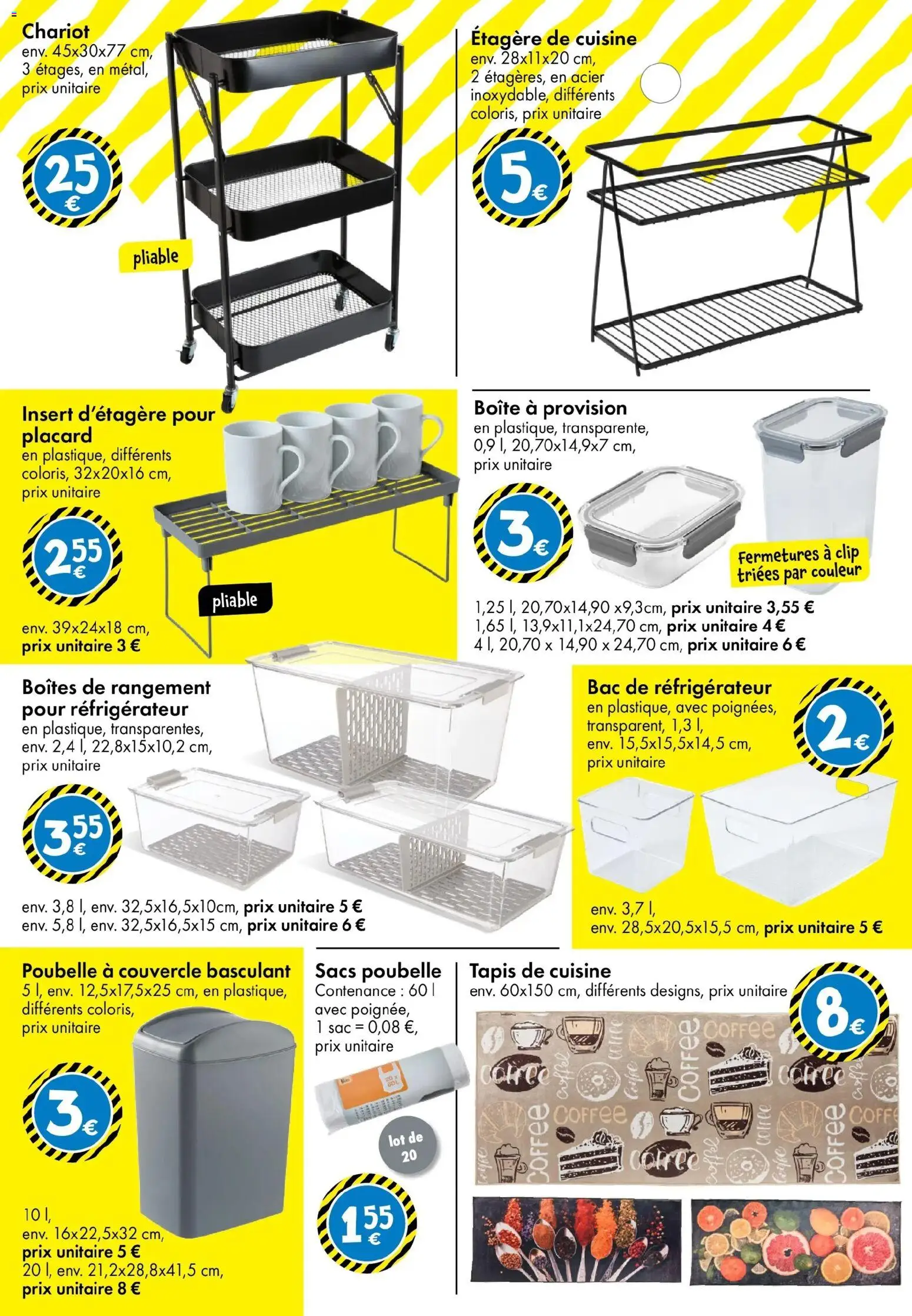 {H1} | Page: 20 | Produits: Sac, Étagère, Tapis, Sacs poubelle