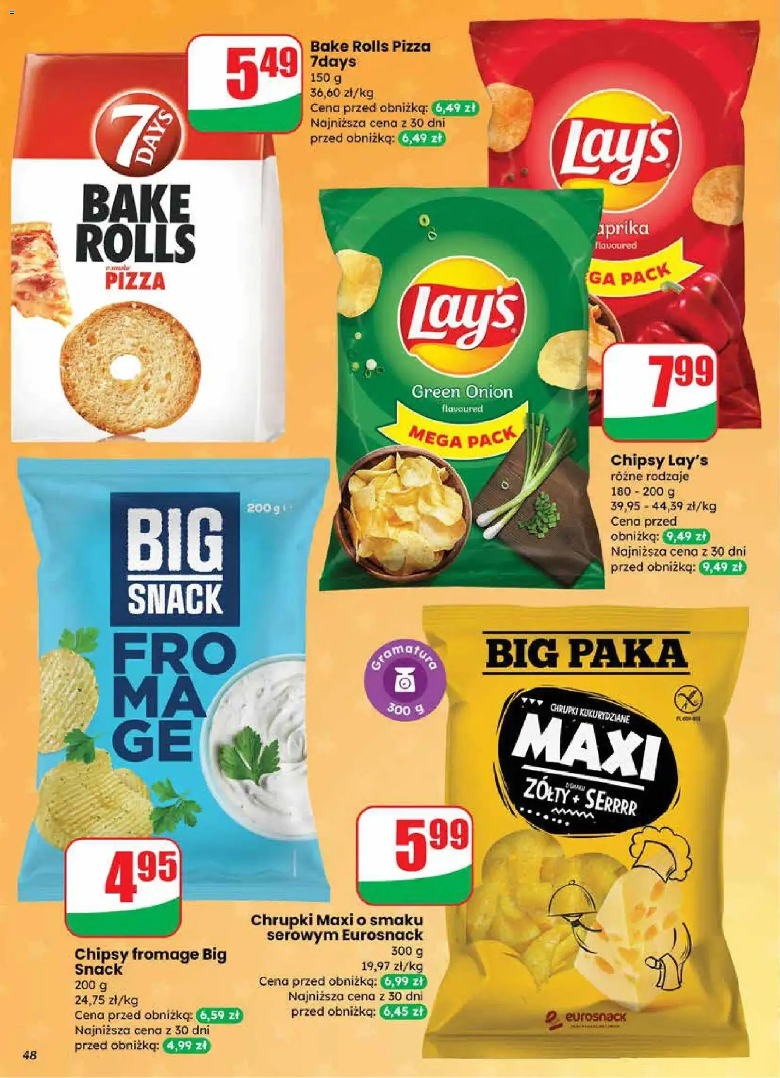 Dino gazetka od 18.03.2026 | Strona: 48 | Produkty: Chipsy, Chrupki, Pizza