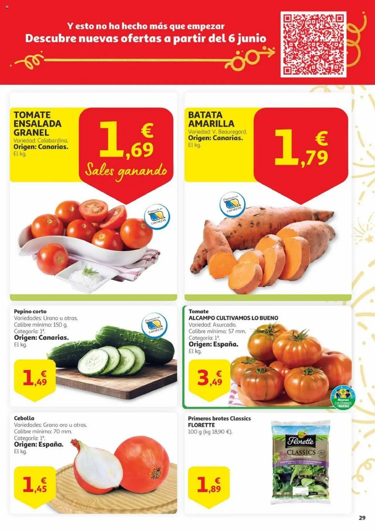 Alcampo - Aniversario │ válido desde el 03.06.2025 | Página: 29 | Productos: Στιγμιαίος καφές, Ensalada, Παγωμένο τσάι